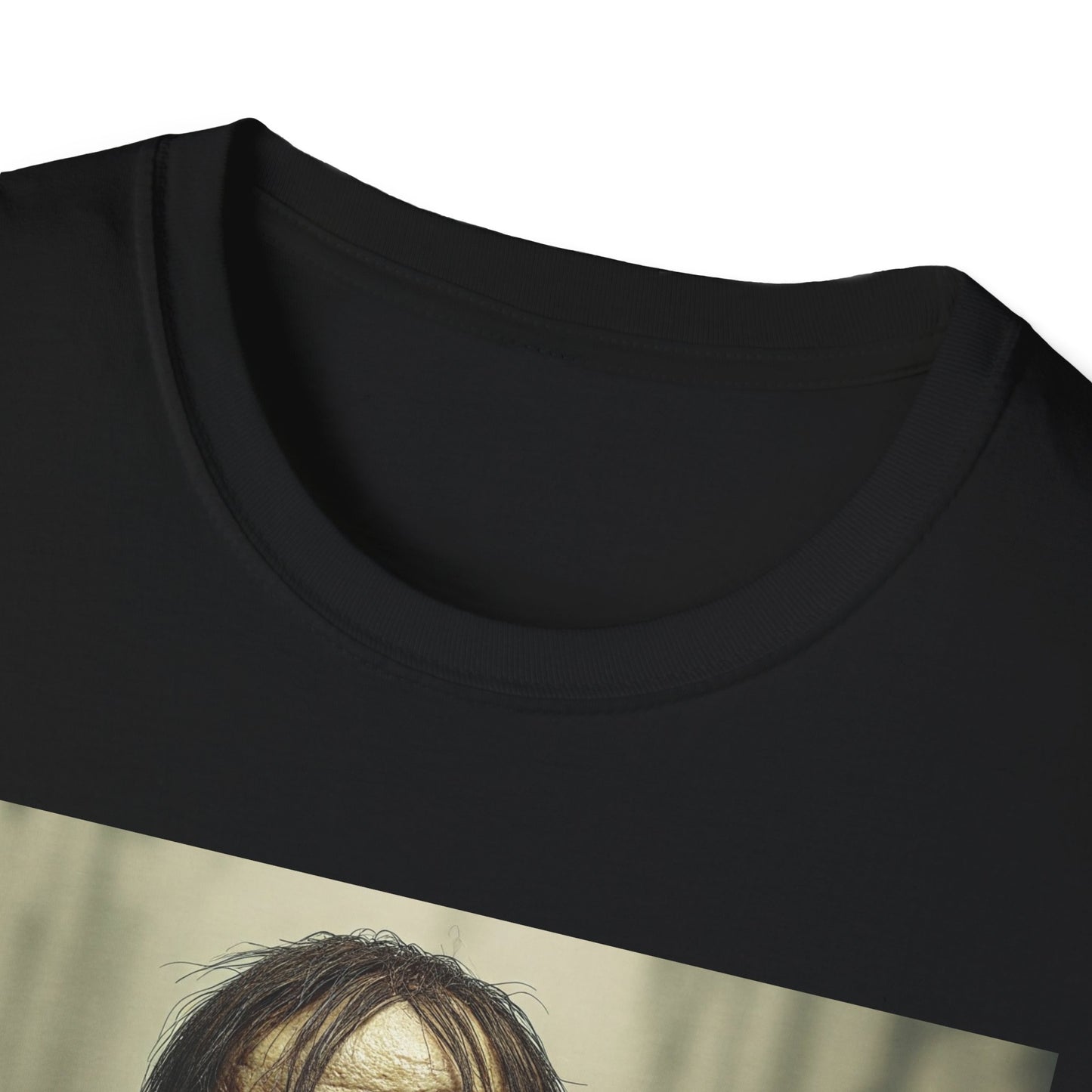 Apocalyptic Portrait Tee, bold, decaying zombie graphic