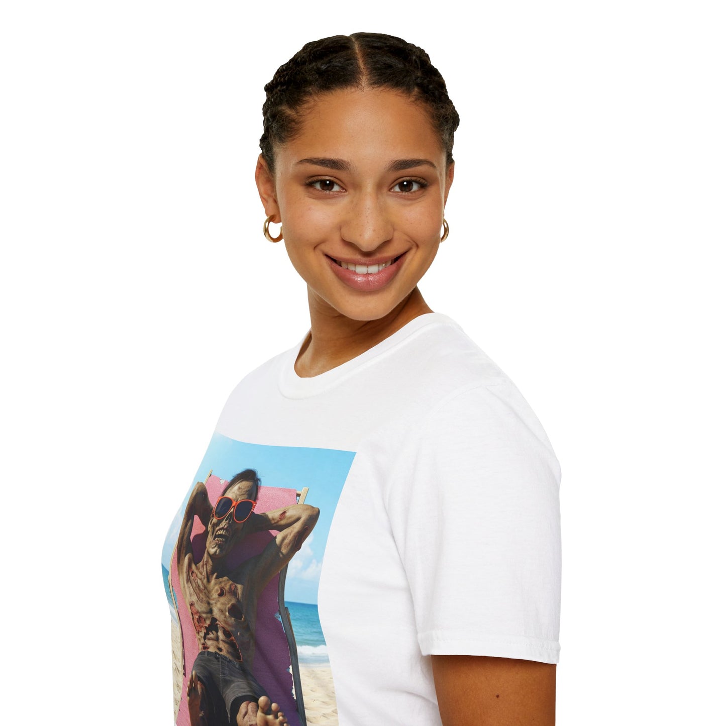 Beach Vibes Skeleton Unisex T-Shirt - Cool Summer Graphic Tee