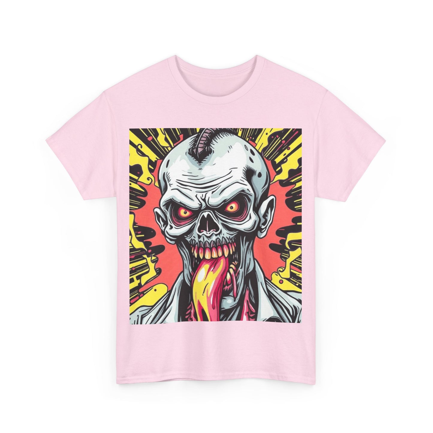 UK - Unisex Heavy Cotton Tee - Edgy Skull Graphic Tee for Bold Expression