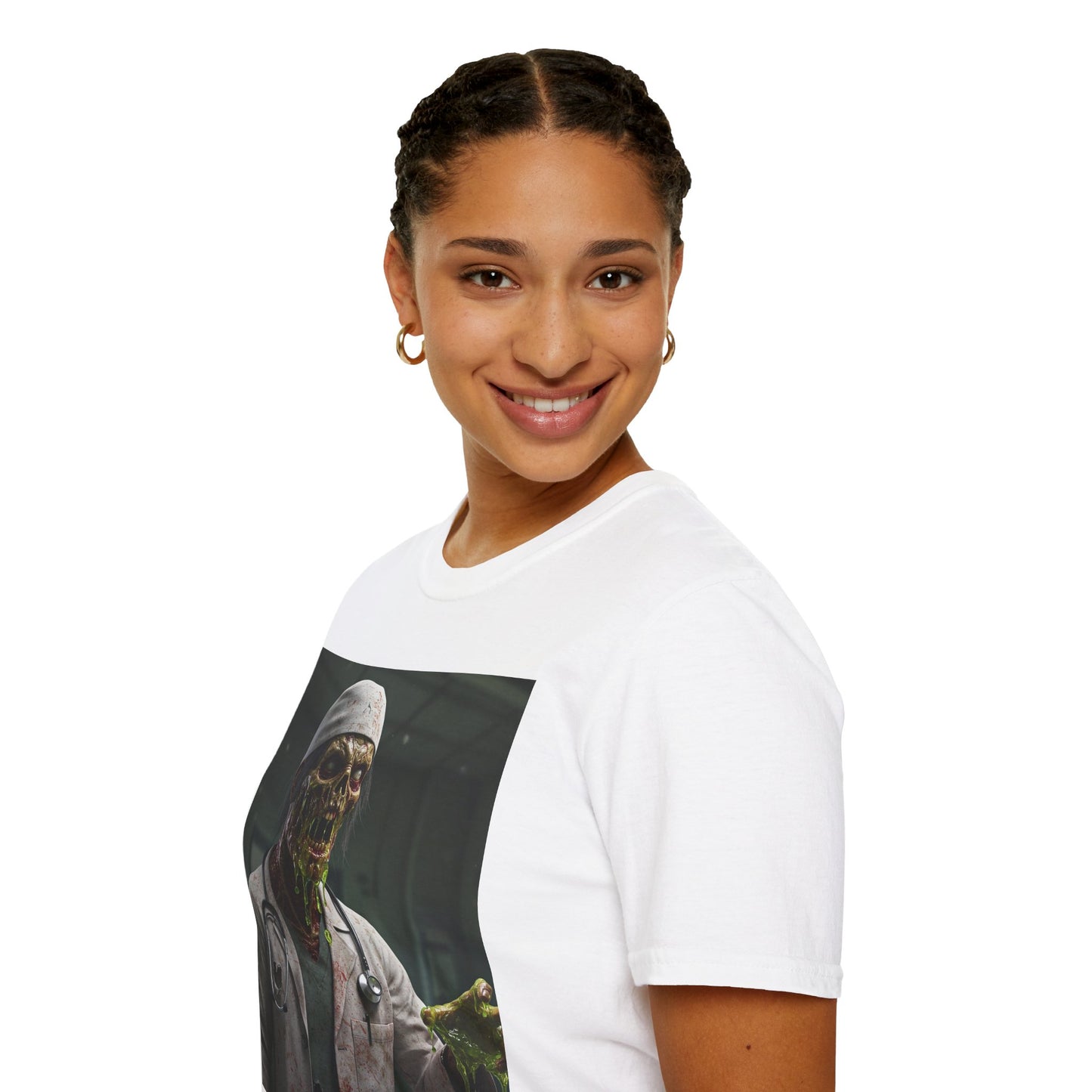 Zombie Doctor Graphic T-Shirt | Unisex Horror Tee for Halloween