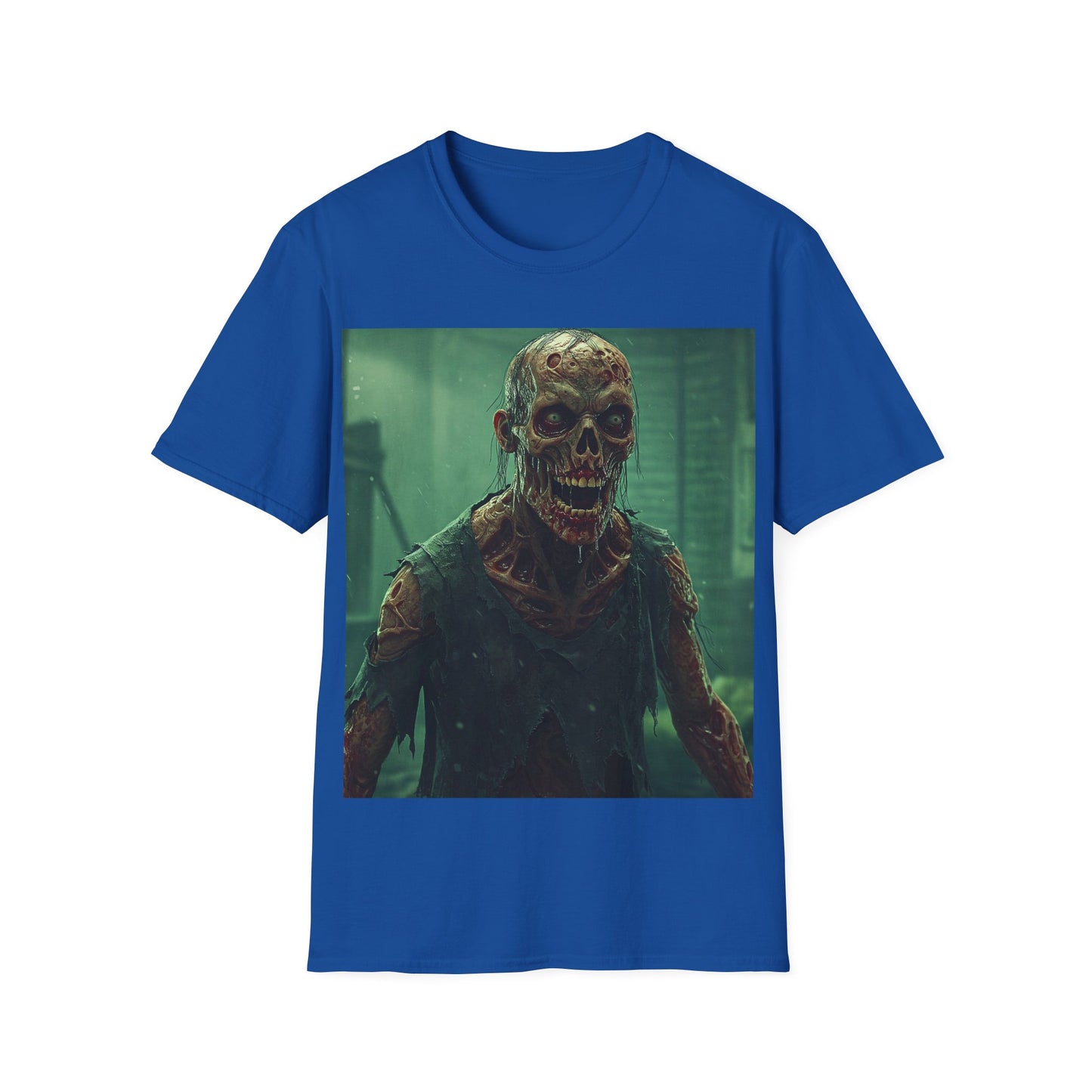 UK - Creepy Skeleton Graphic Unisex Softstyle T-Shirt