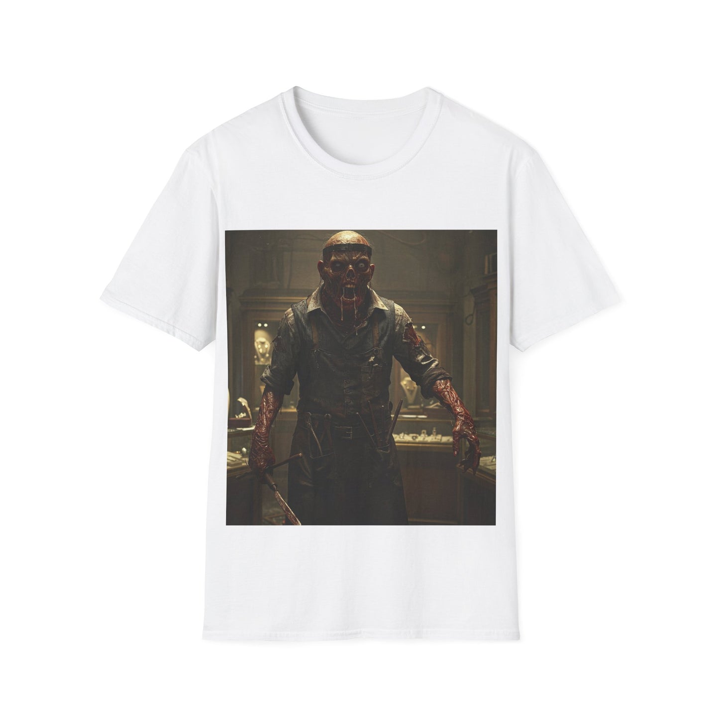 UK - Unisex Horror-Themed Softstyle T-Shirt - Perfect for Halloween and Cosplay