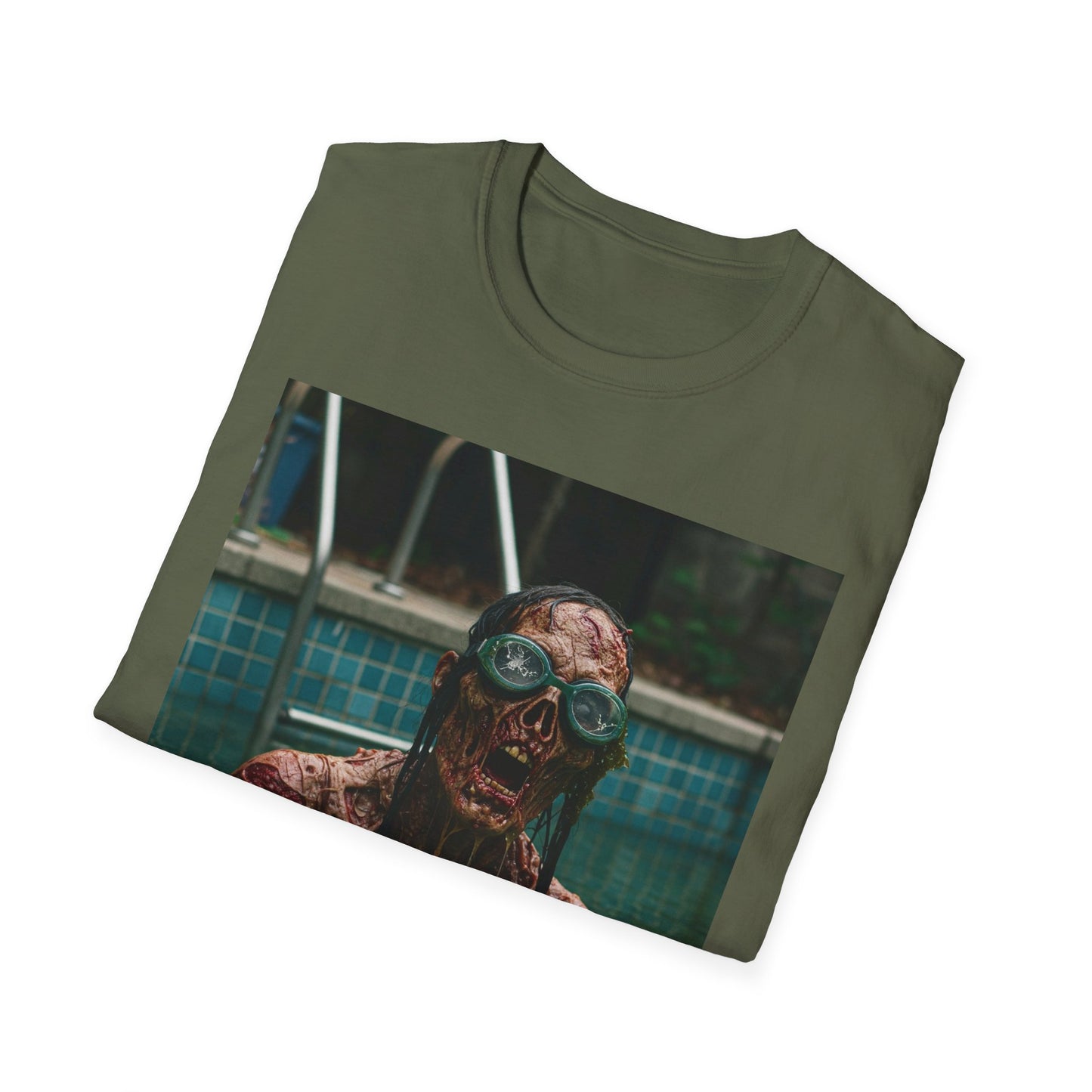 Chilling Horror Unisex Softstyle T-Shirt - Spooky Monster Design