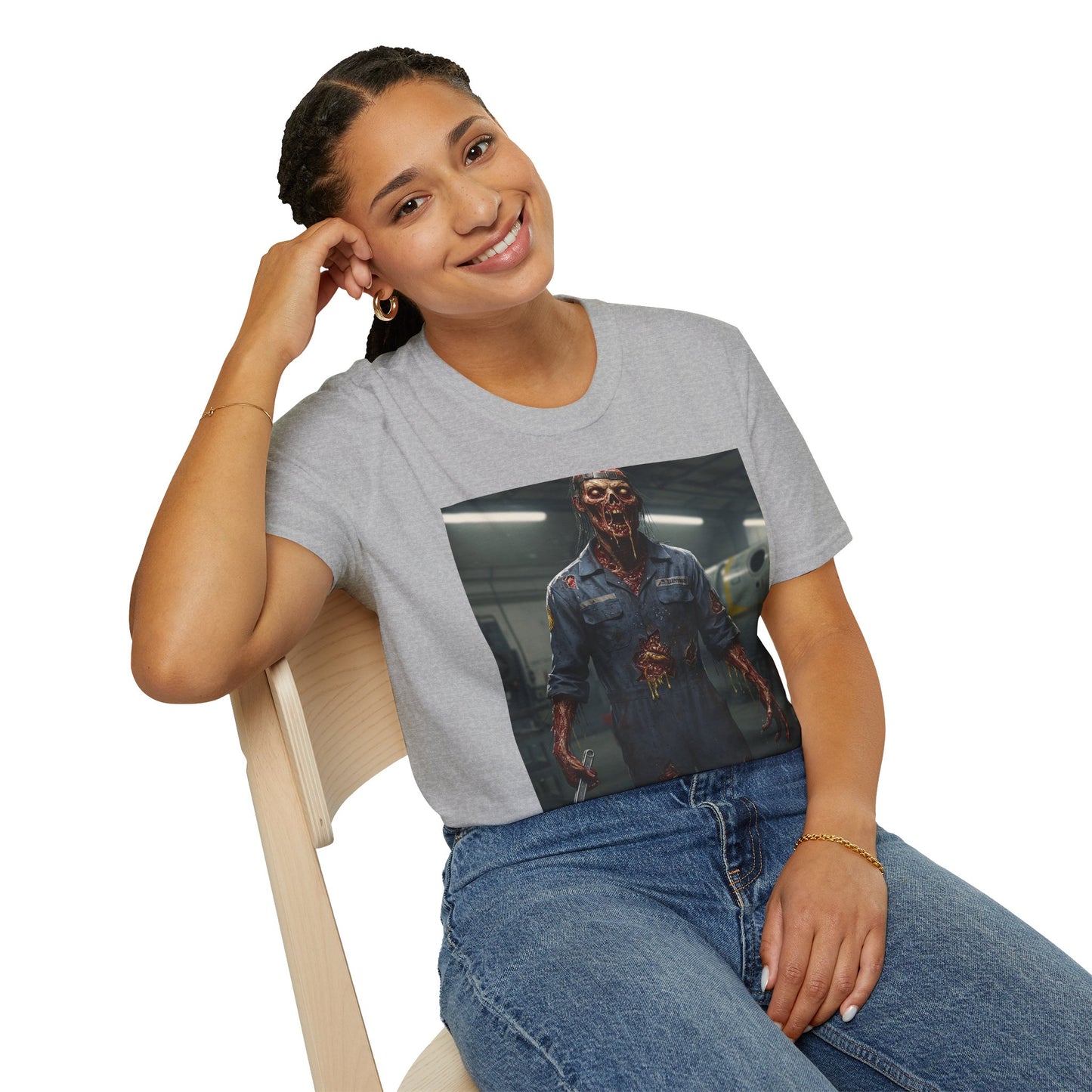 Unisex Softstyle Horror Graphic T-Shirt - Perfect for Halloween and Horror Fans