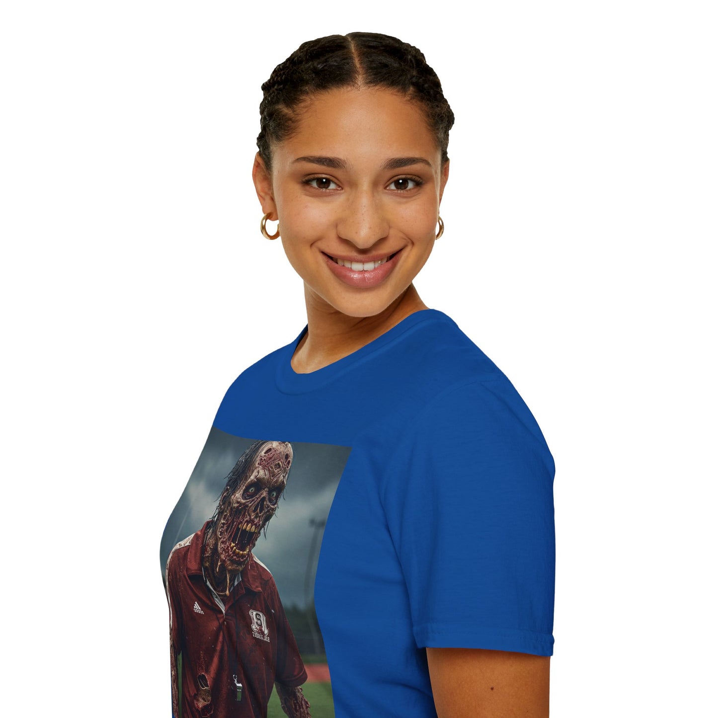 Zombie Horror Unisex Softstyle T-Shirt - Perfect for Halloween and Casual Wear