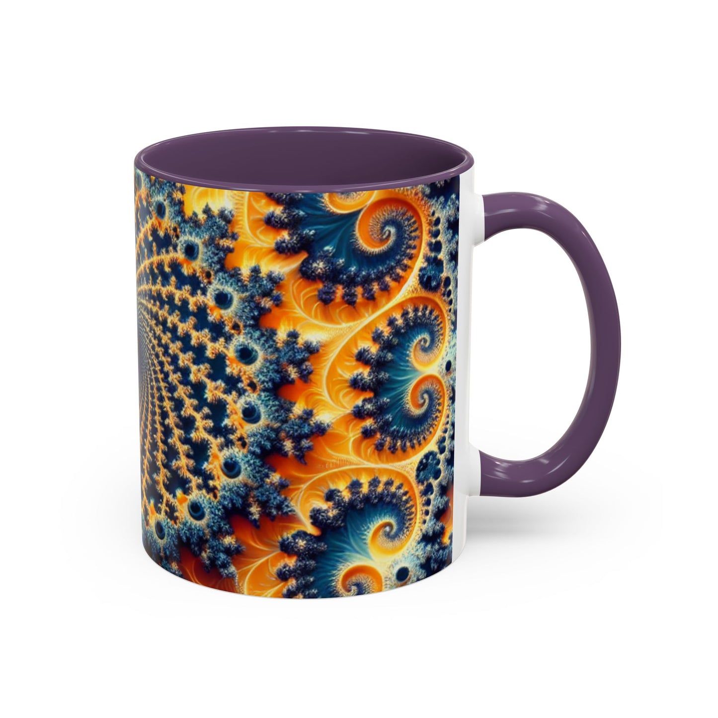 Vibrant Abstract Accent Coffee Mug - Unique 11 & 15oz Design for Art Lovers