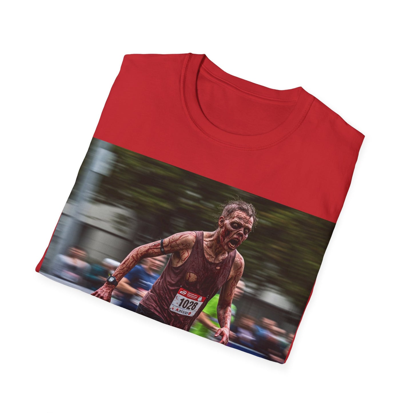 UK - Motivational Run Unisex Softstyle T-Shirt - Perfect for Runners and Fitness Enthusiasts