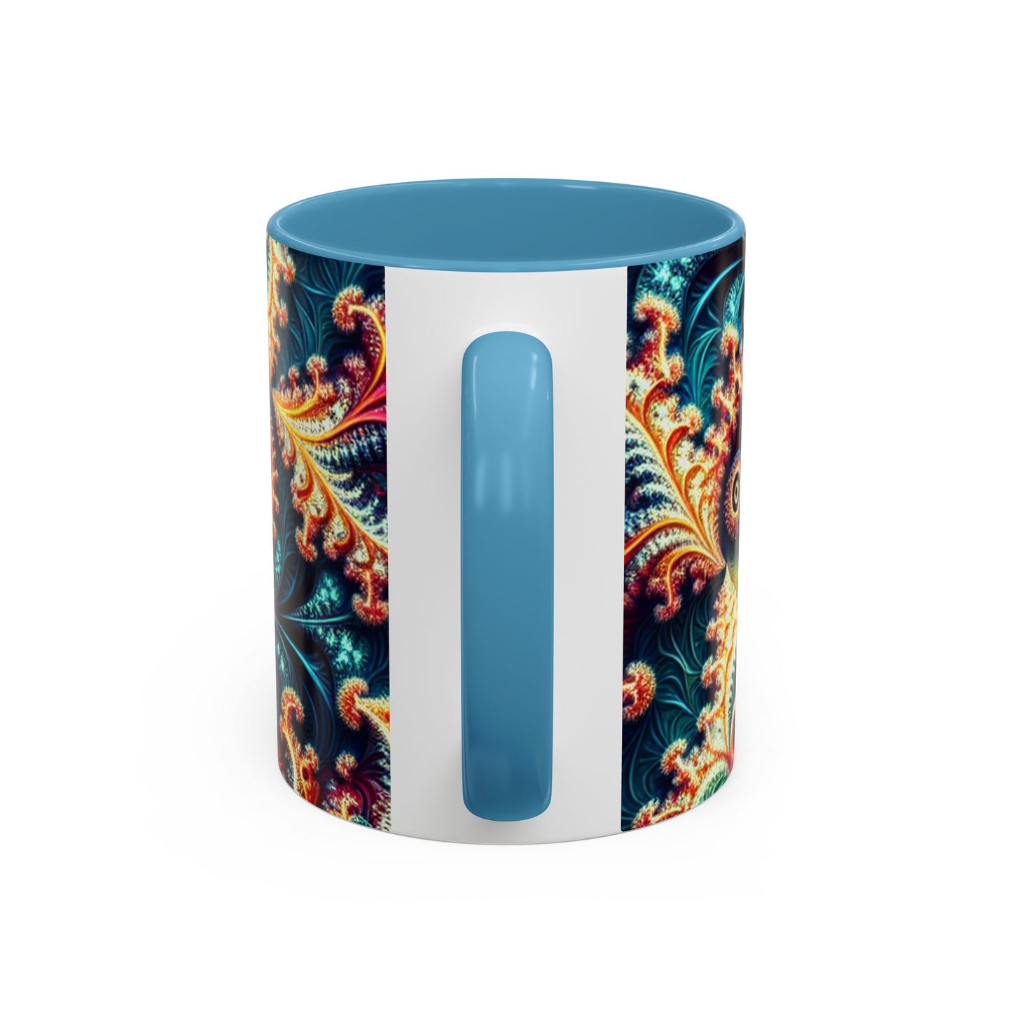 Vibrant Swirl Accent Coffee Mug - 11oz & 15oz