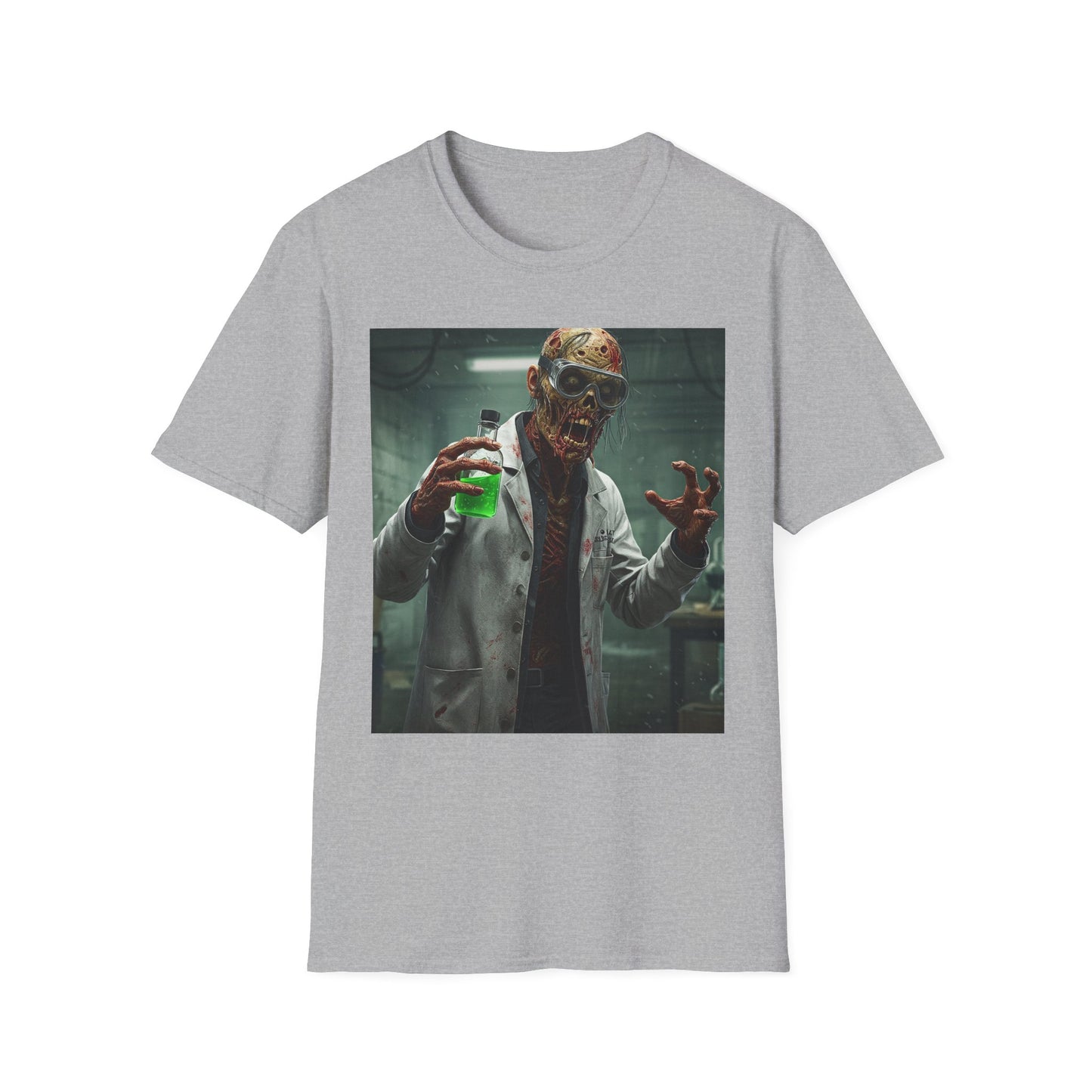 Creepy Scientist Unisex Softstyle T-Shirt | Halloween Horror Tee