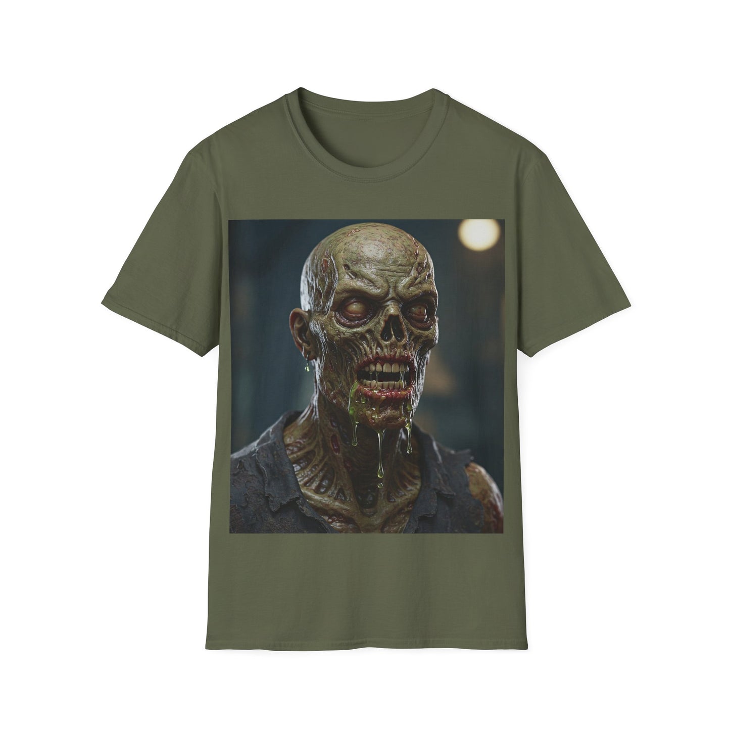 UK - Unisex Softstyle Zombie Graphic Tee - Perfect for Halloween and Horror Fans