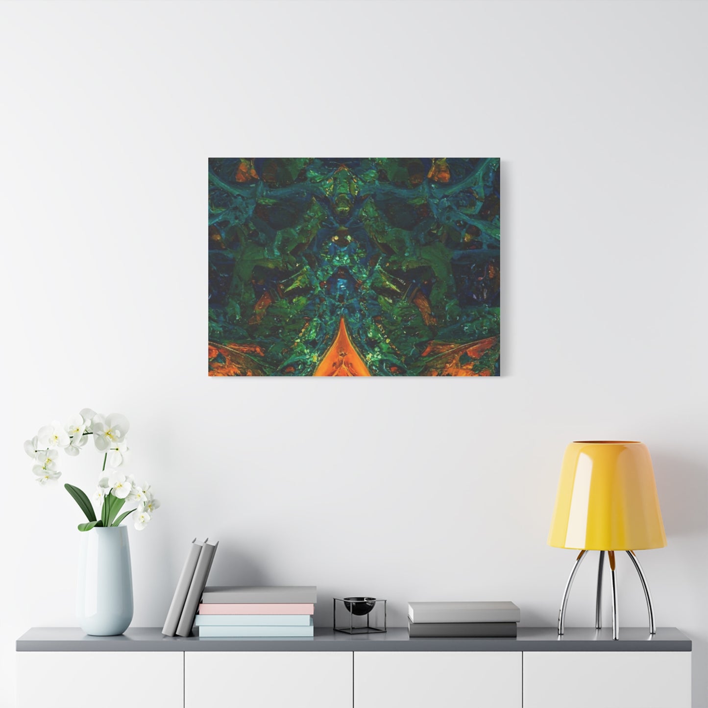 Vibrant Abstract Fractal Art Canvas Print
