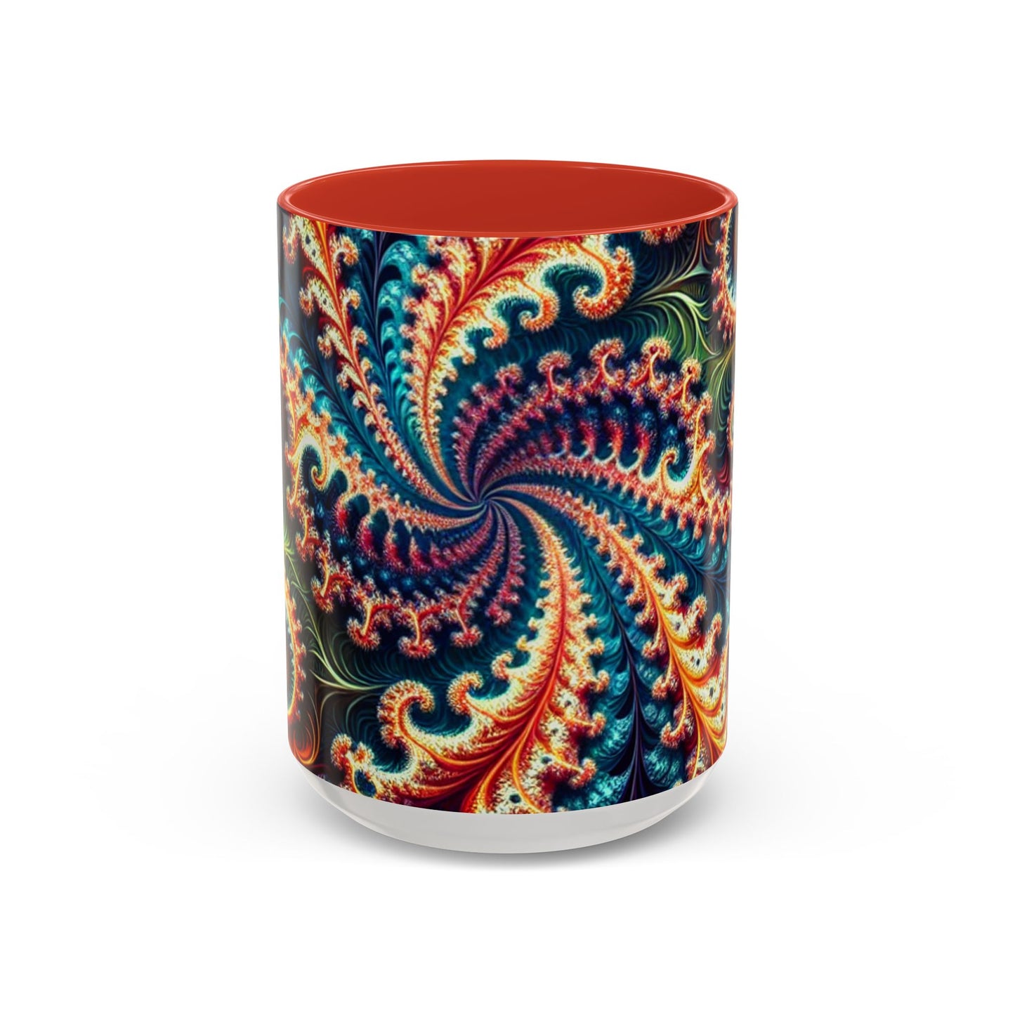 Vibrant Swirl Accent Coffee Mug - 11oz & 15oz
