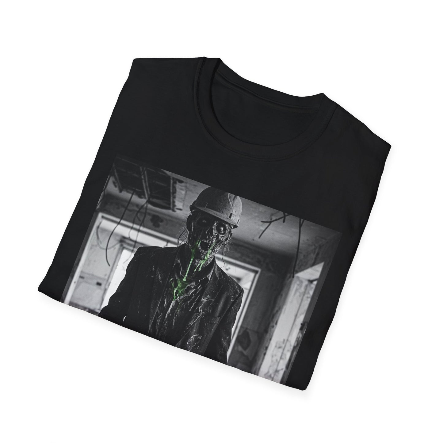 Unisex Softstyle T-Shirt with Creepy Monster Design - Perfect for Halloween and Horror Fans