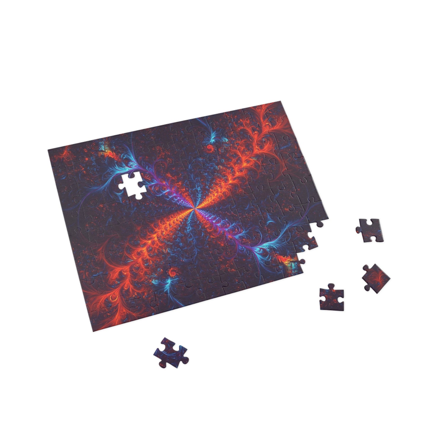 Vibrant Abstract Fractal Puzzle - 96, 252, 500, 1000-Piece Options
