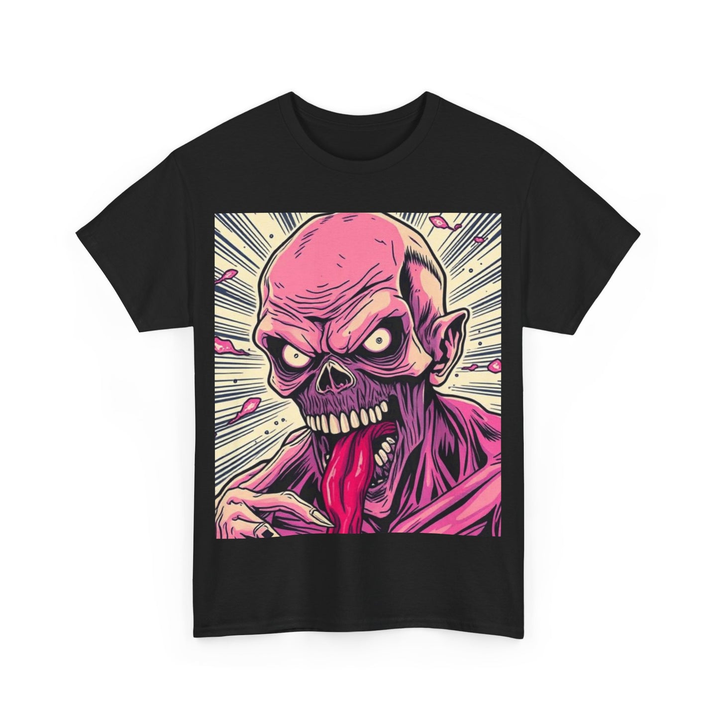 UK - Zombie Graphic Unisex Heavy Cotton Tee - Spooky Halloween Apparel