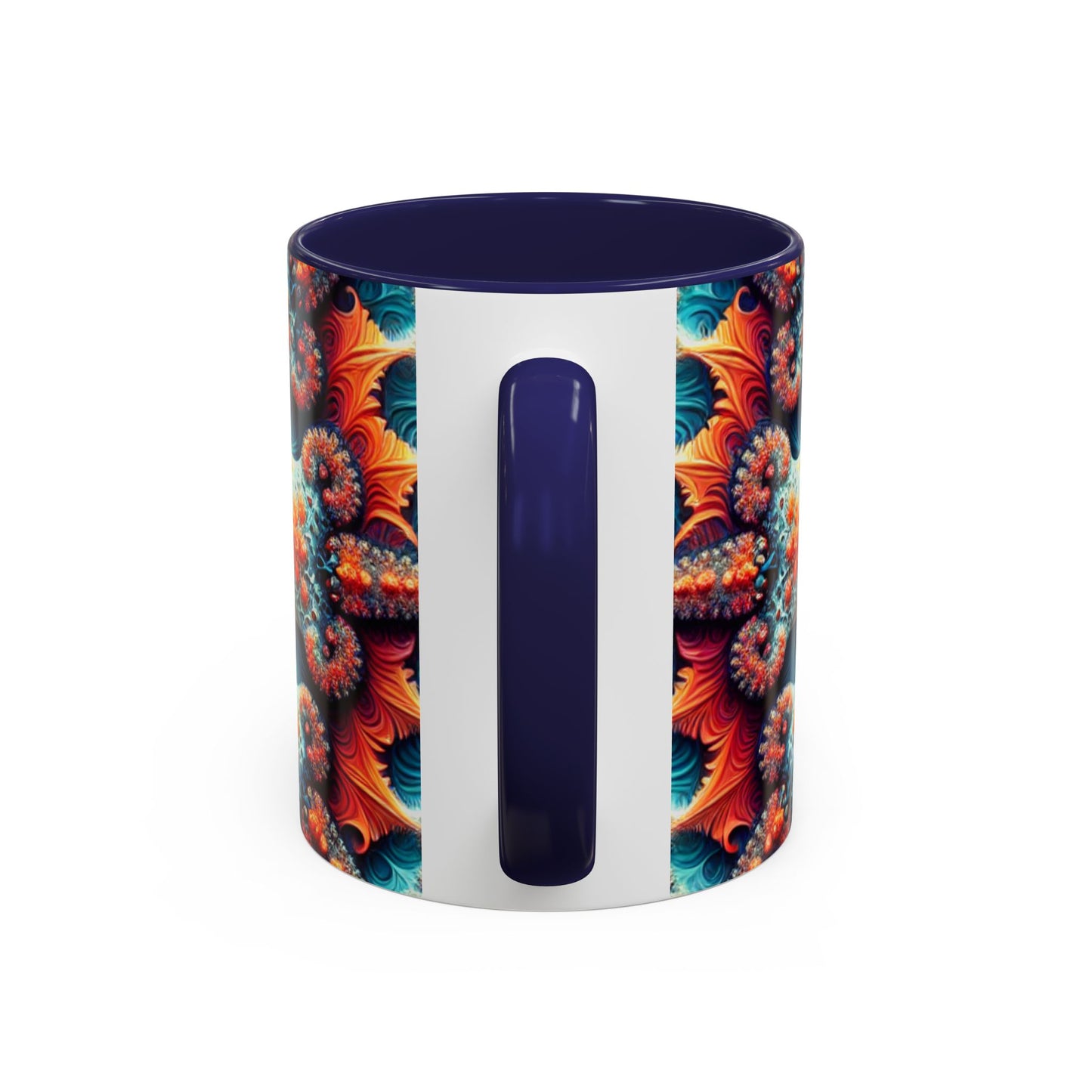 Vibrant Kaleidoscope Accent Coffee Mug - 11oz & 15oz