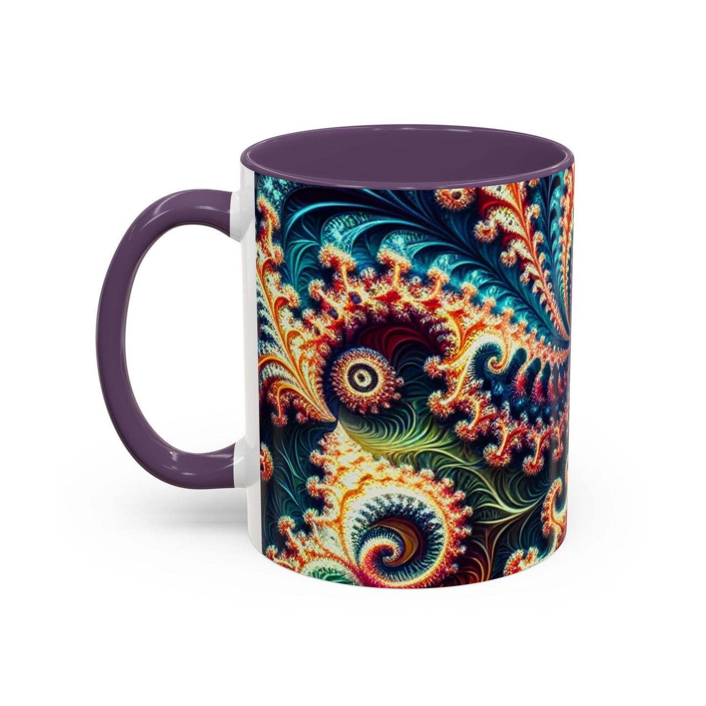 Vibrant Swirl Accent Coffee Mug - 11oz & 15oz
