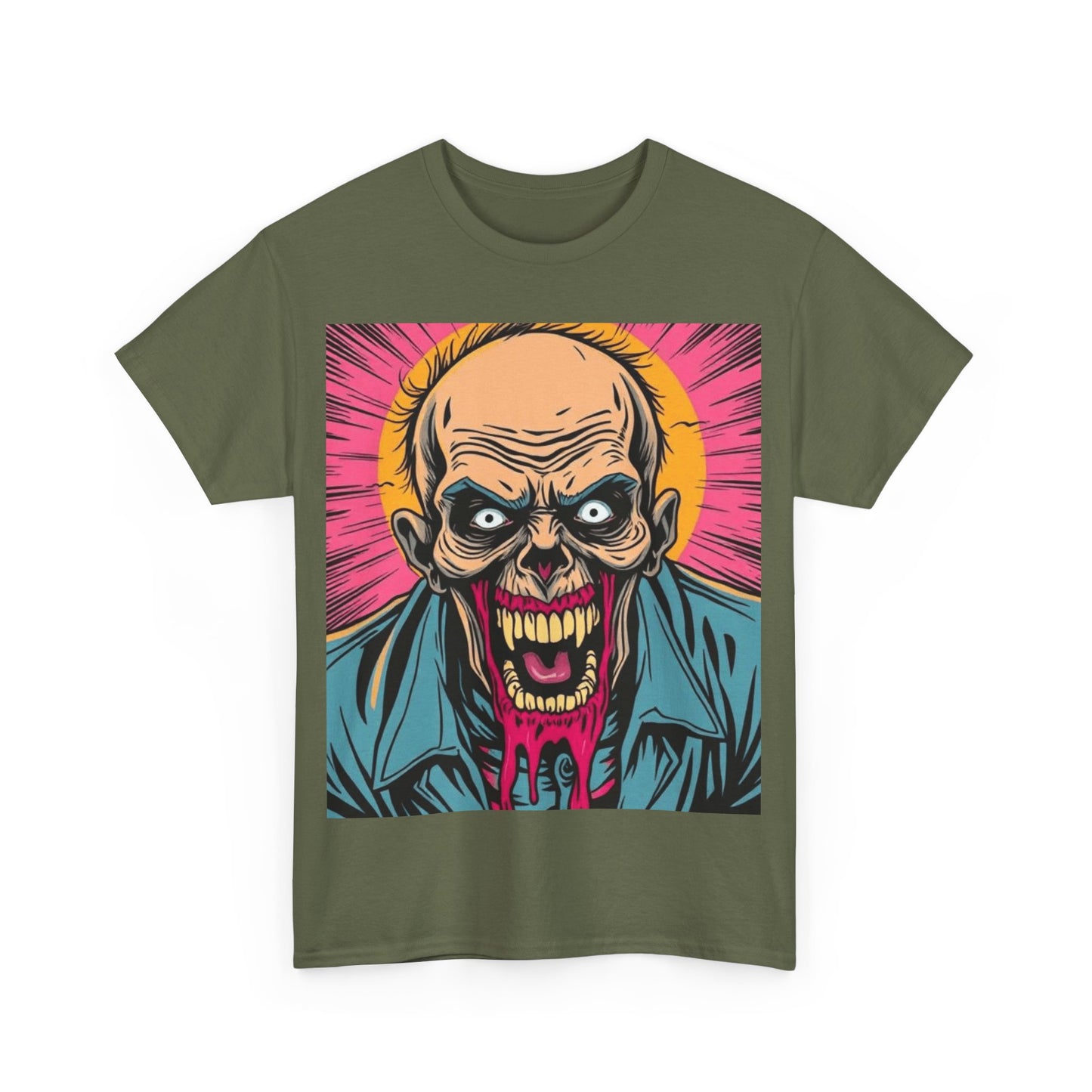 UK - Graphic Zombie Tee - Unisex Heavy Cotton T-Shirt for Horror Fans