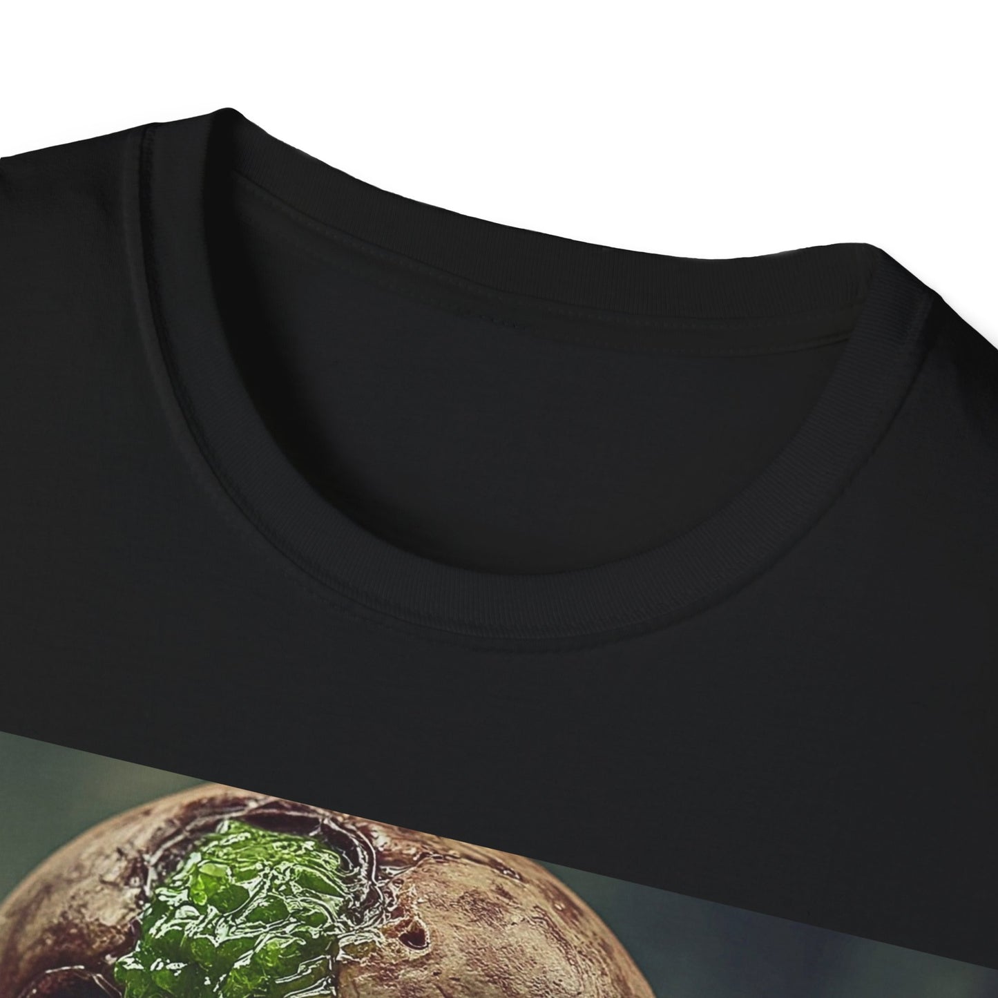 UK - Unisex Softstyle T-Shirt - Skeletal Creepy Art Design