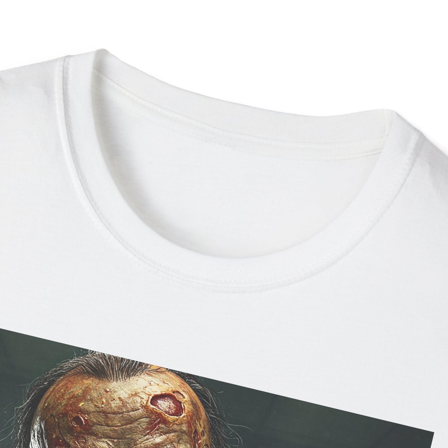 Zombie Businessman Unisex Softstyle T-Shirt | Spooky Halloween Apparel
