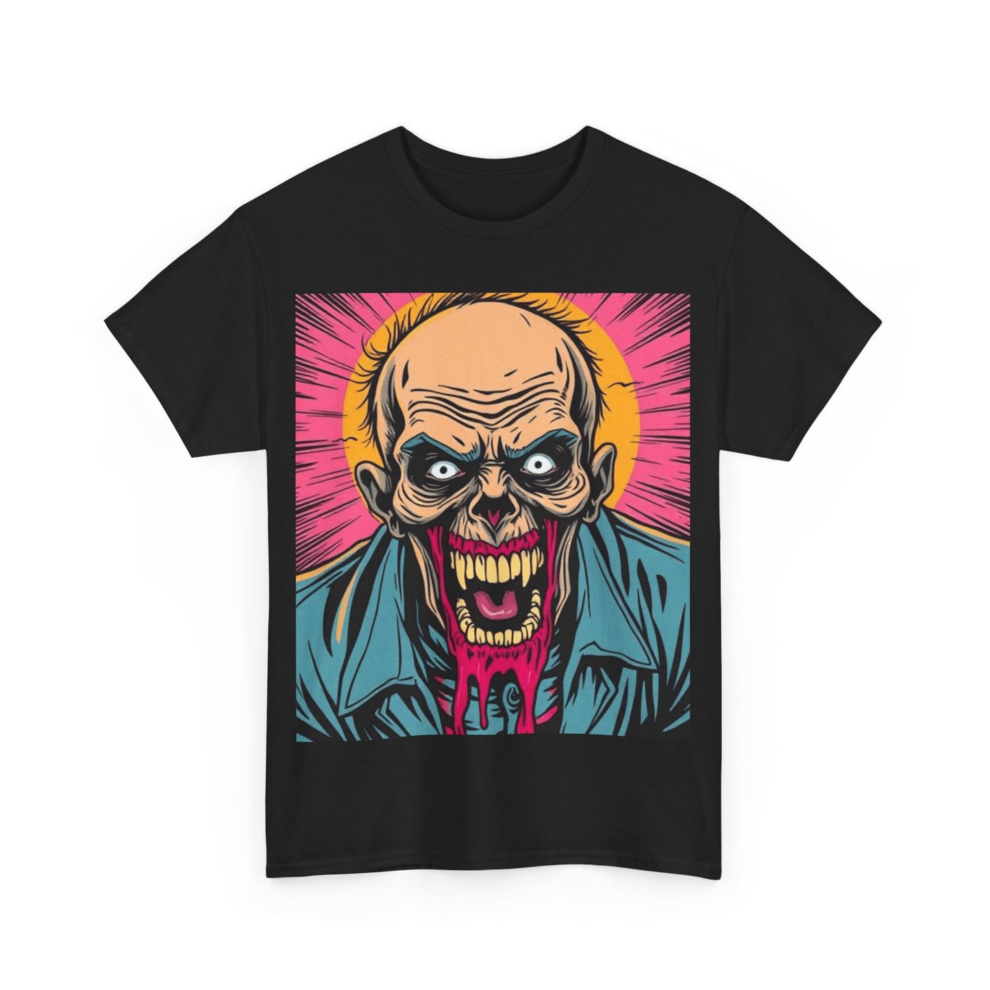 UK - Graphic Zombie Tee - Unisex Heavy Cotton T-Shirt for Horror Fans
