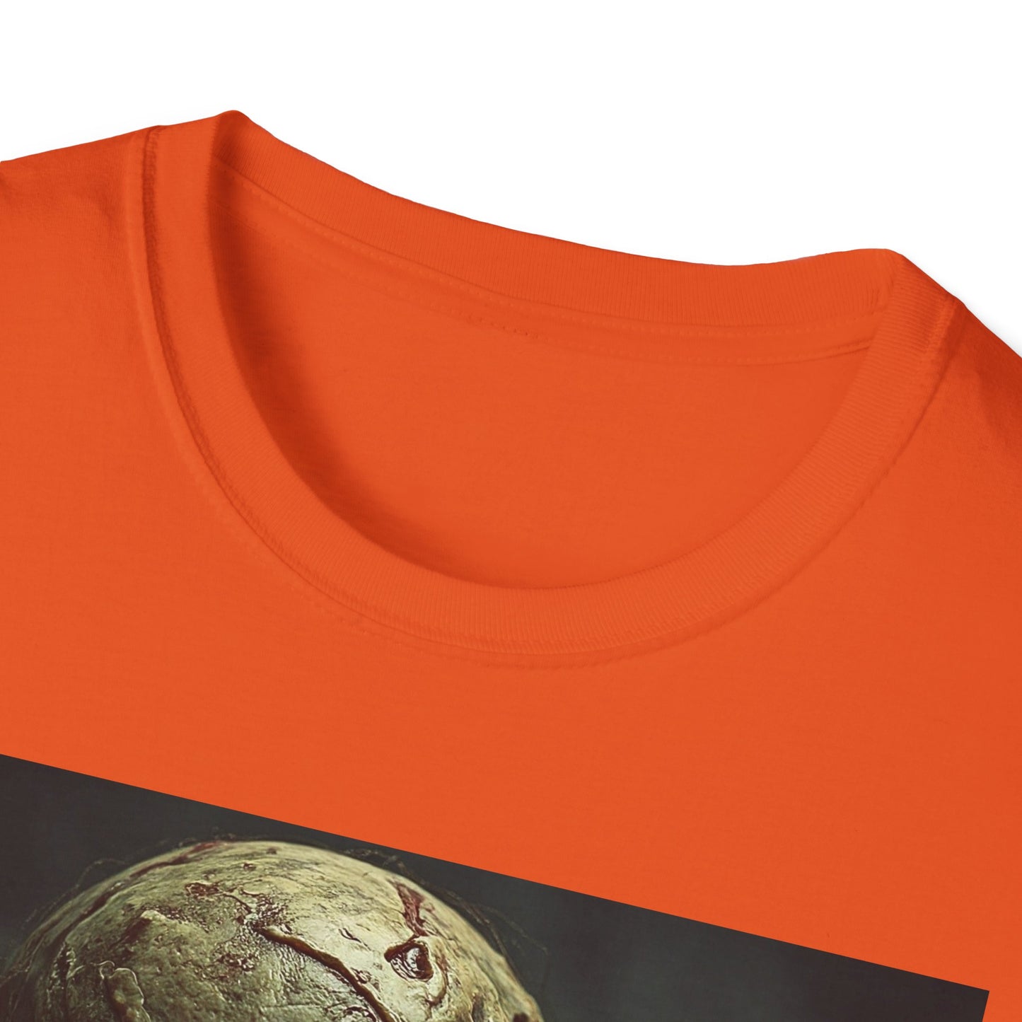 Apocalyptic Portrait Tee, bold, decaying zombie graphic