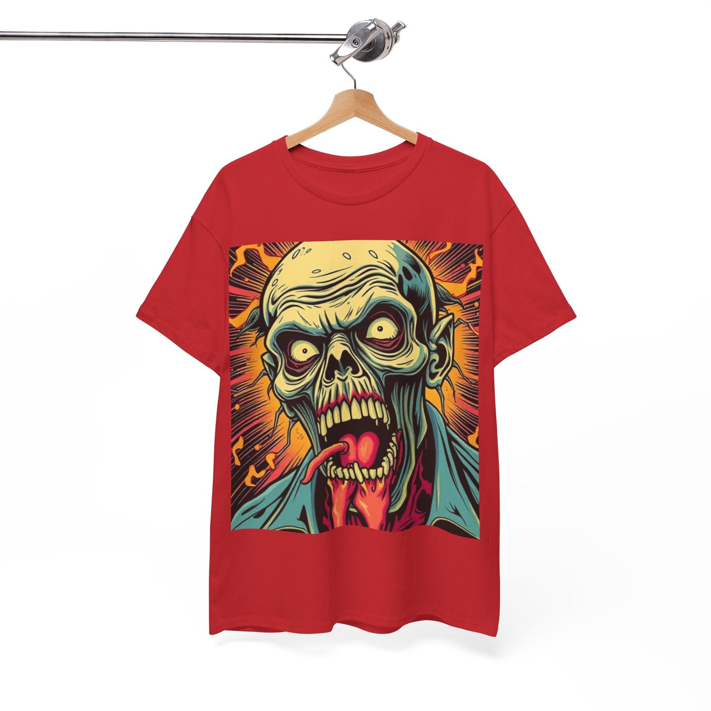 UK - Unisex Zombie Graphic Tee - Heavy Cotton T-Shirt for Horror Fans