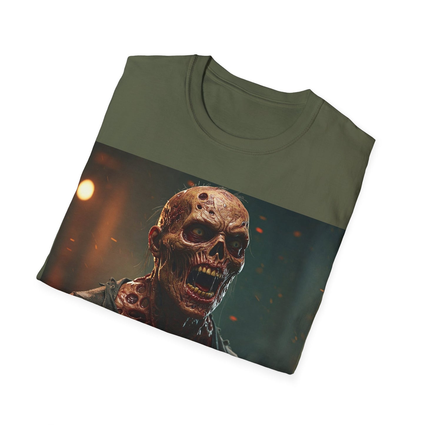 UK - Creepy Skull Apocalyptic Portrait Tee, bold, decaying zombie graphic