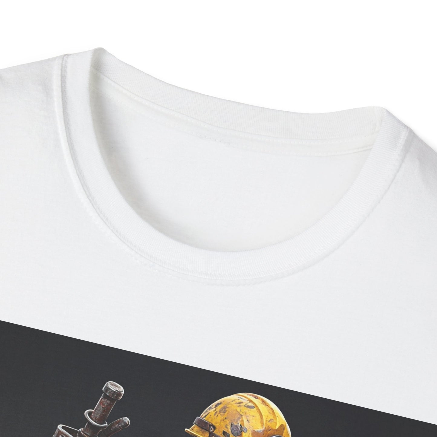 UK - Vintage Mining Themed Unisex Softstyle T-Shirt - Perfect for Adventure Lovers