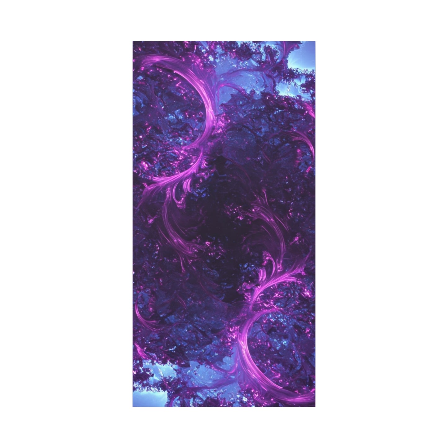 Abstract Purple Fractal Canvas Print - Artistic Wall Décor