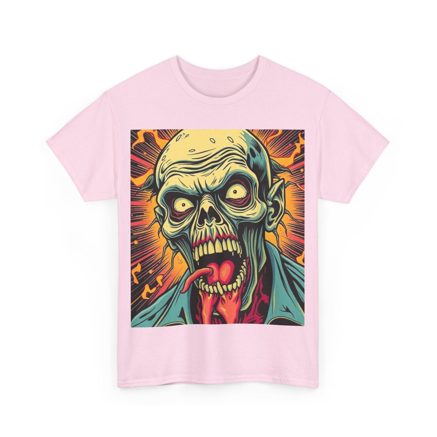 UK - Unisex Zombie Graphic Tee - Heavy Cotton T-Shirt for Horror Fans