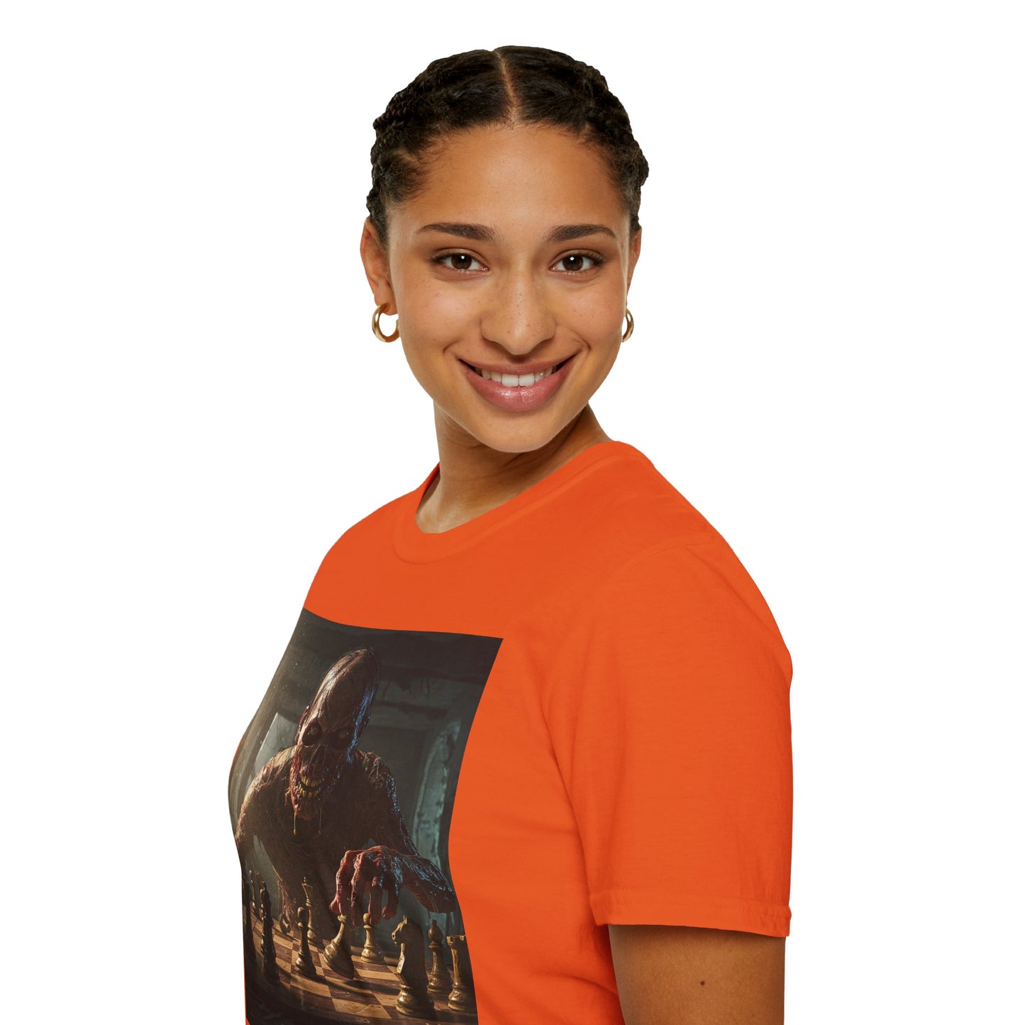Vintage Chess Monster Unisex Softstyle T-Shirt - Perfect for Game Nights and Fantasy Fans