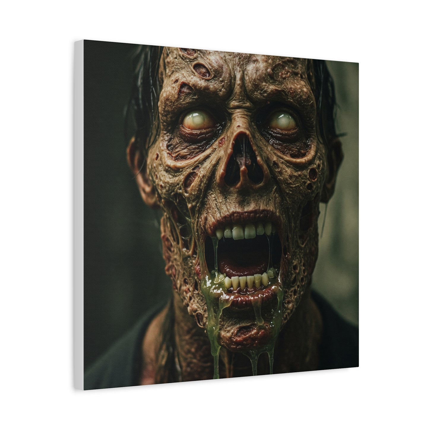 Creepy Zombie Canvas Art - Spooky Home Decor for Halloween Lovers