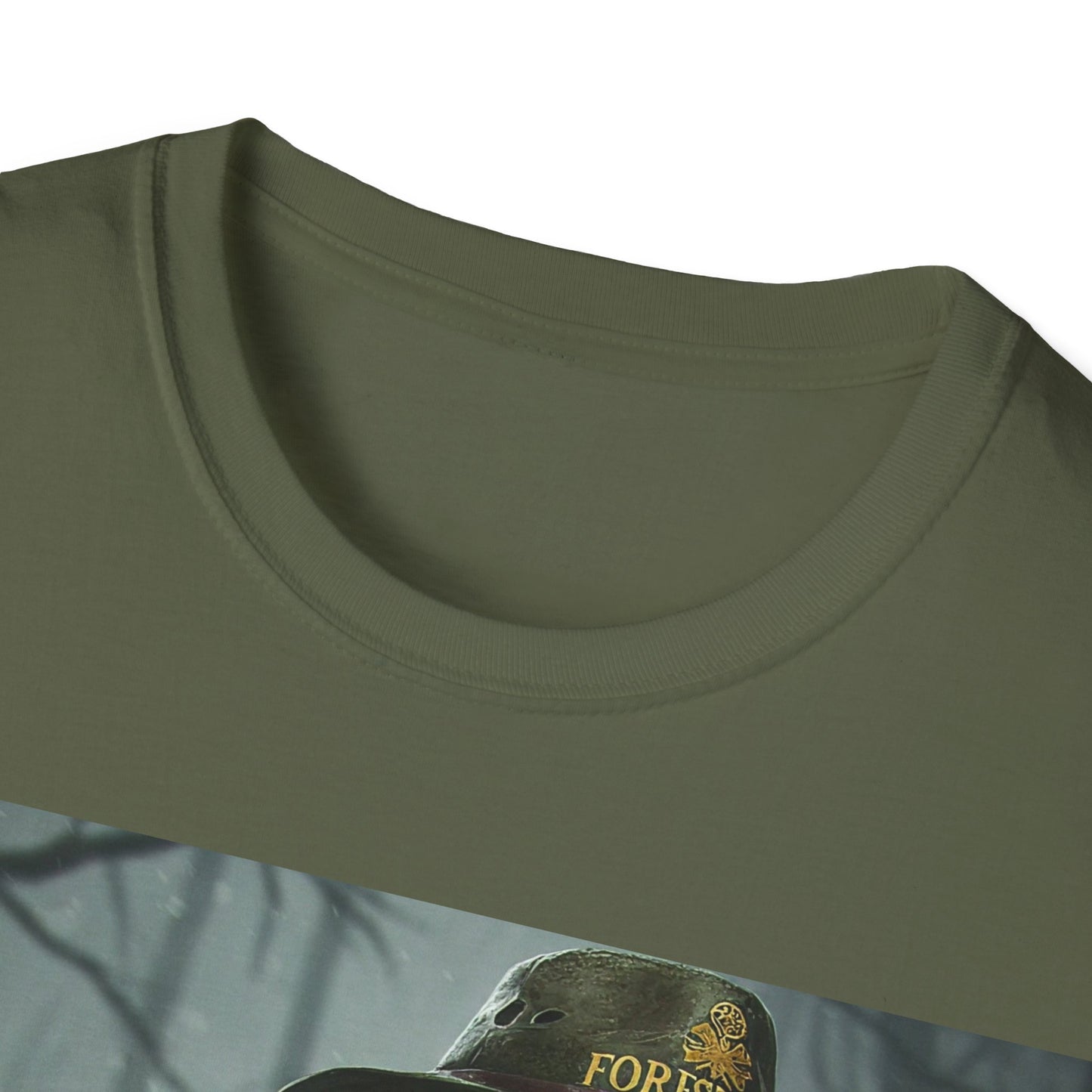 UK - Halloween Zombie Unisex Softstyle T-Shirt - Spooky Scarecrow Design