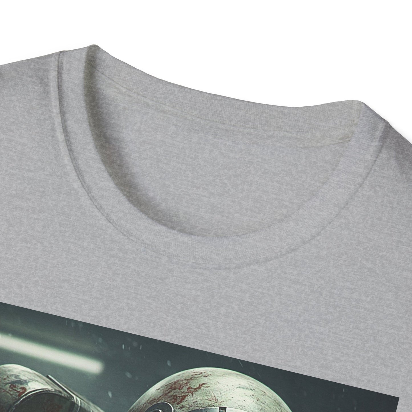 Astronaut Skeleton Apocalyptic Portrait Tee, bold, decaying zombie graphic