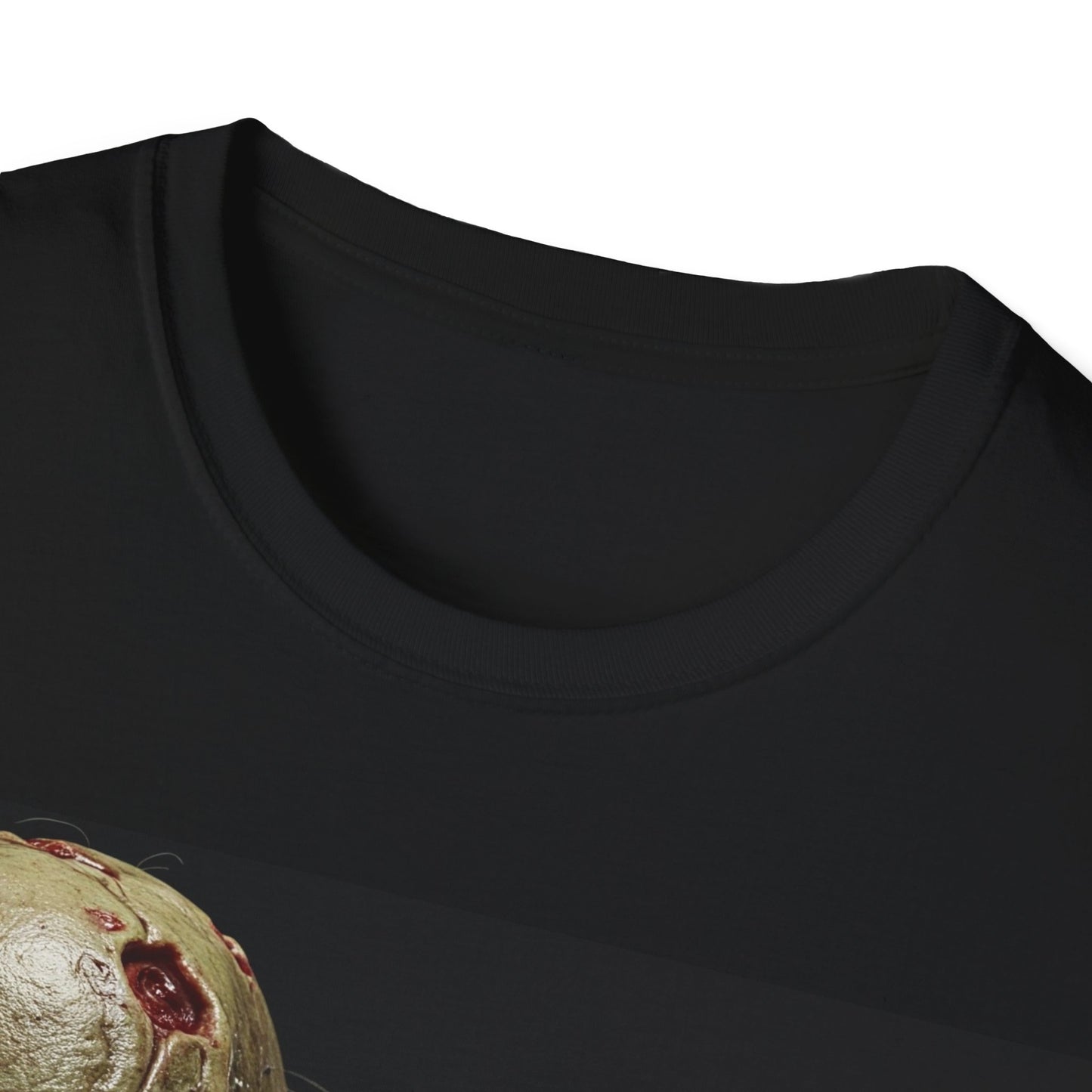 UK - Cute Zombie Cat Apocalyptic Portrait Tee, bold, decaying zombie graphic