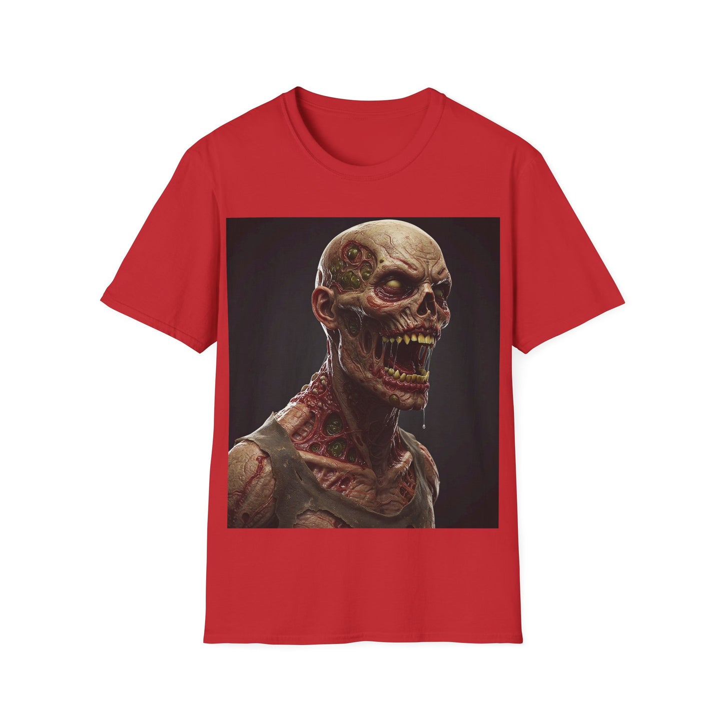UK - Zombie Graphic Unisex Softstyle T-Shirt | Horror Movie Fan Apparel