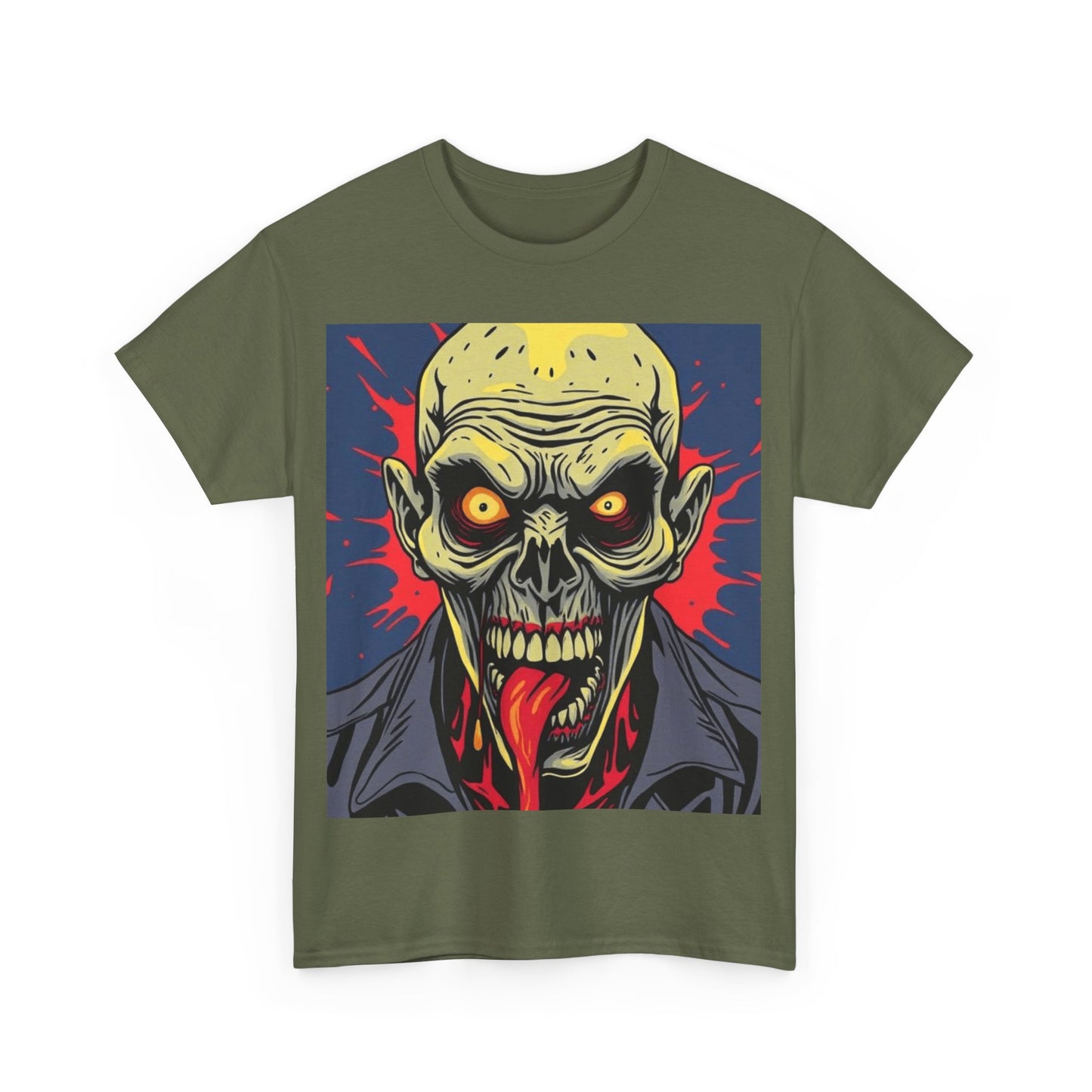 UK - Zombie Graphic Tee - Unisex Heavy Cotton T-Shirt for Horror Fans