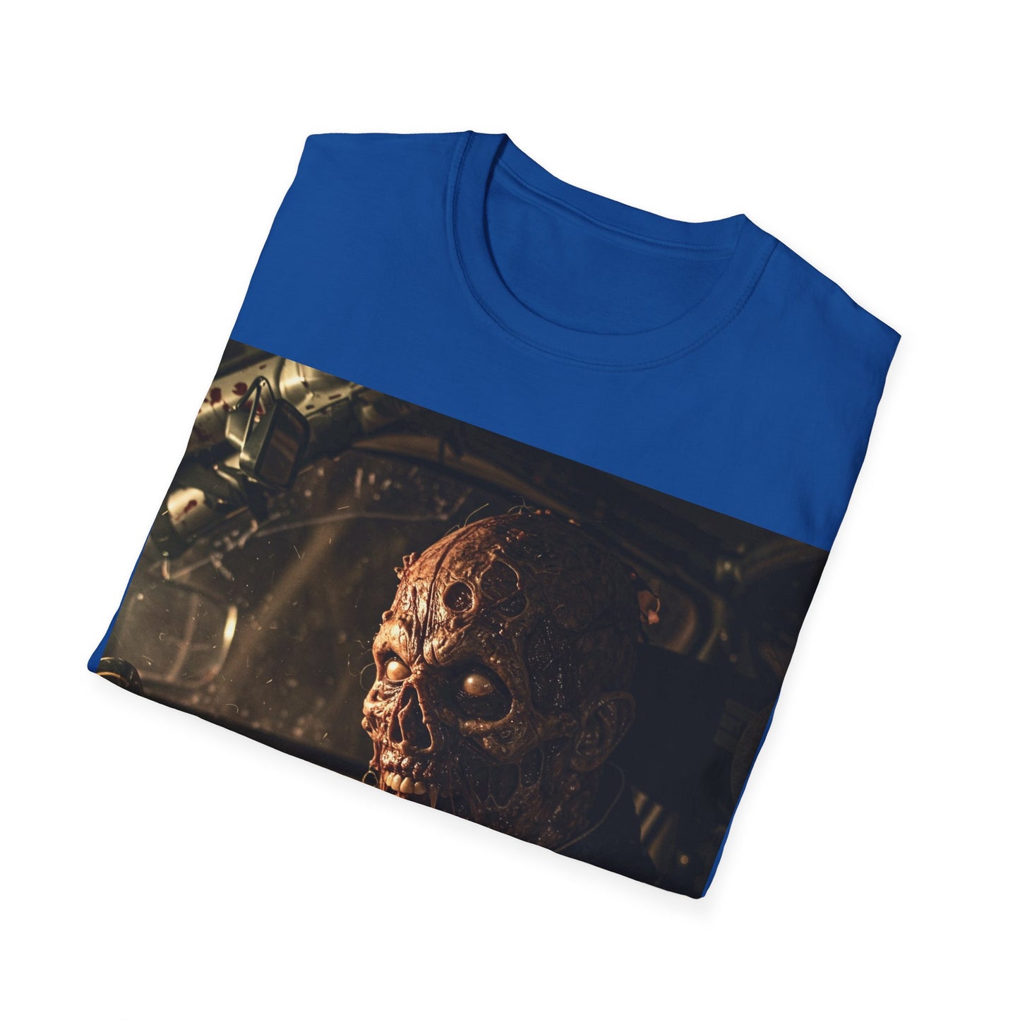 UK - Horror-Inspired Unisex Softstyle T-Shirt - Perfect for Halloween and Movie Buffs
