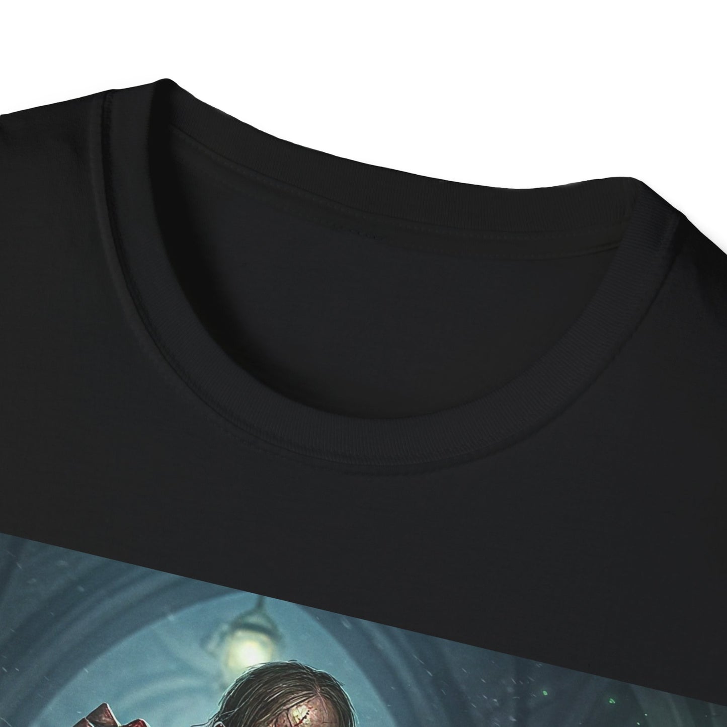 UK - Spooky Sorcerer Apocalyptic Portrait Tee, bold, decaying zombie graphic