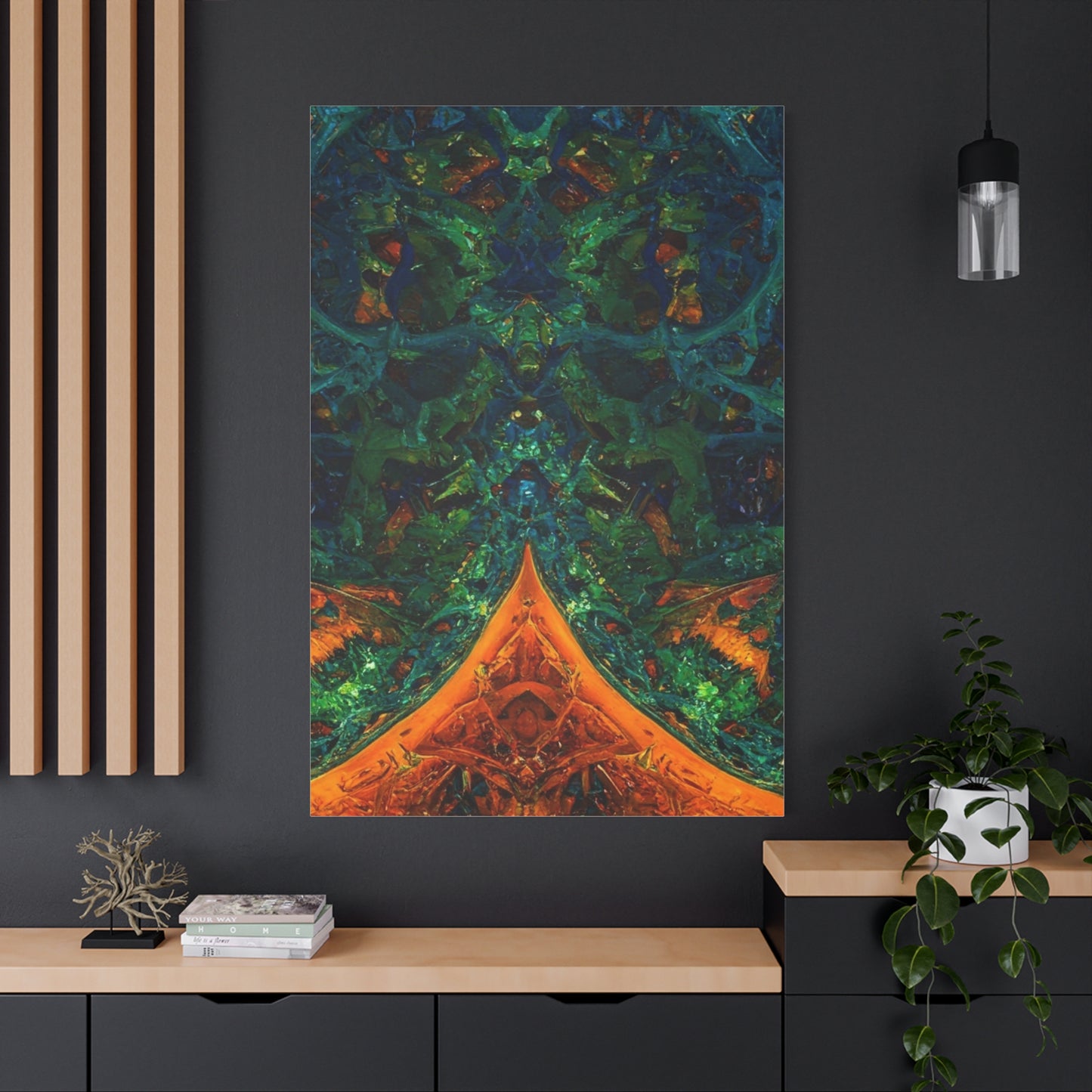 Vibrant Abstract Fractal Art Canvas Print