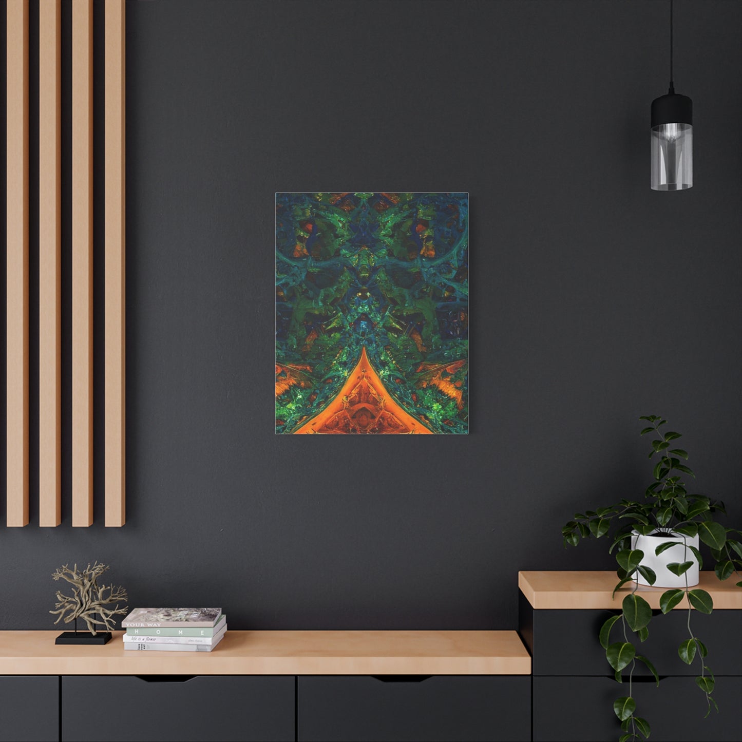 Vibrant Abstract Fractal Art Canvas Print