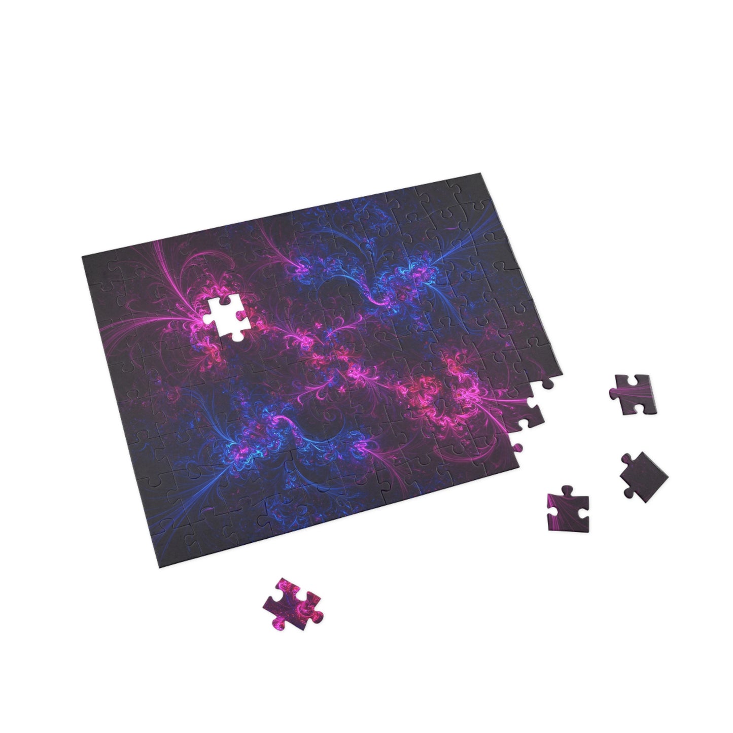 Vibrant Fractal Puzzle - 96, 252, 500, 1000-Piece Options for Relaxation and Fun