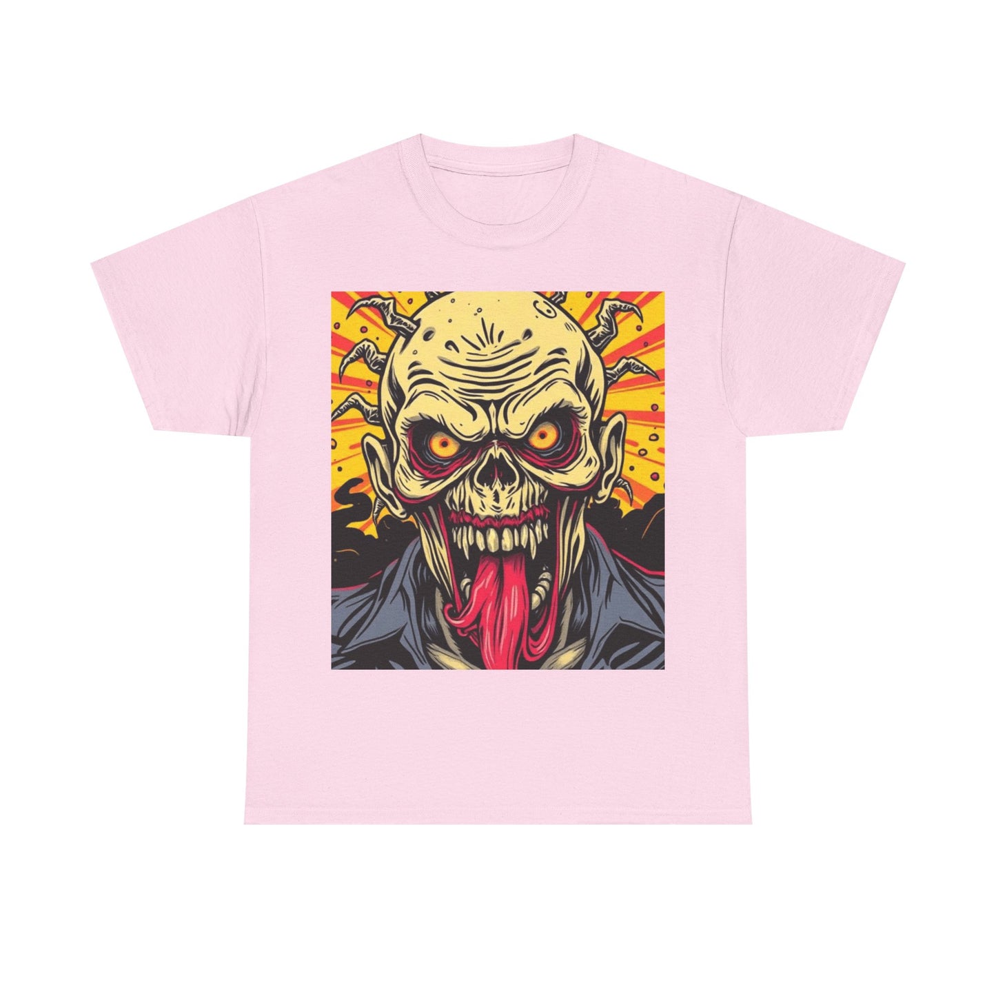 UK - Zombie Graphic Unisex Heavy Cotton Tee - Horror Fan Apparel