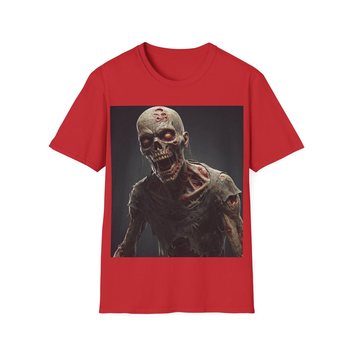 UK - Zombie Graphic Unisex Softstyle T-Shirt | Perfect for Halloween and Horror Fans