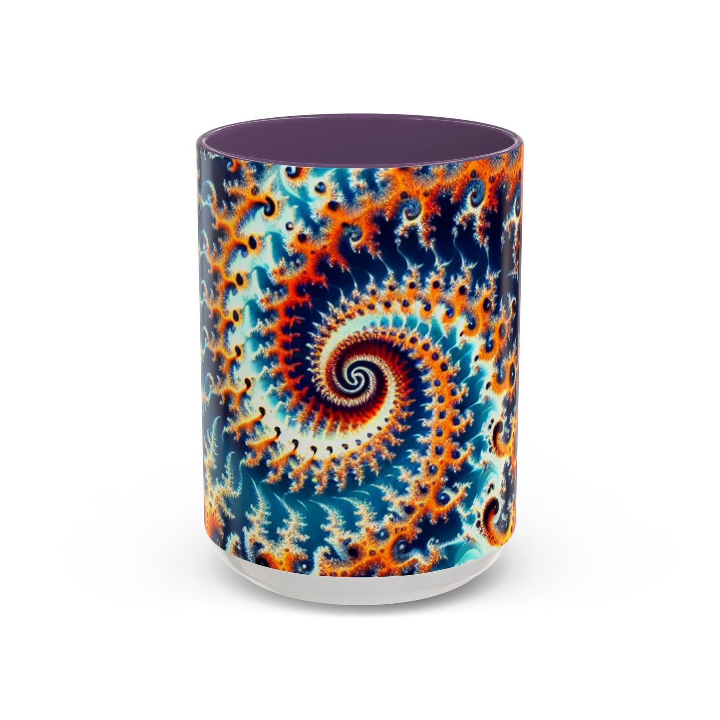 Vibrant Spiral Design Coffee Mug - 11/15oz Ceramic Accent Cup for Art Lovers