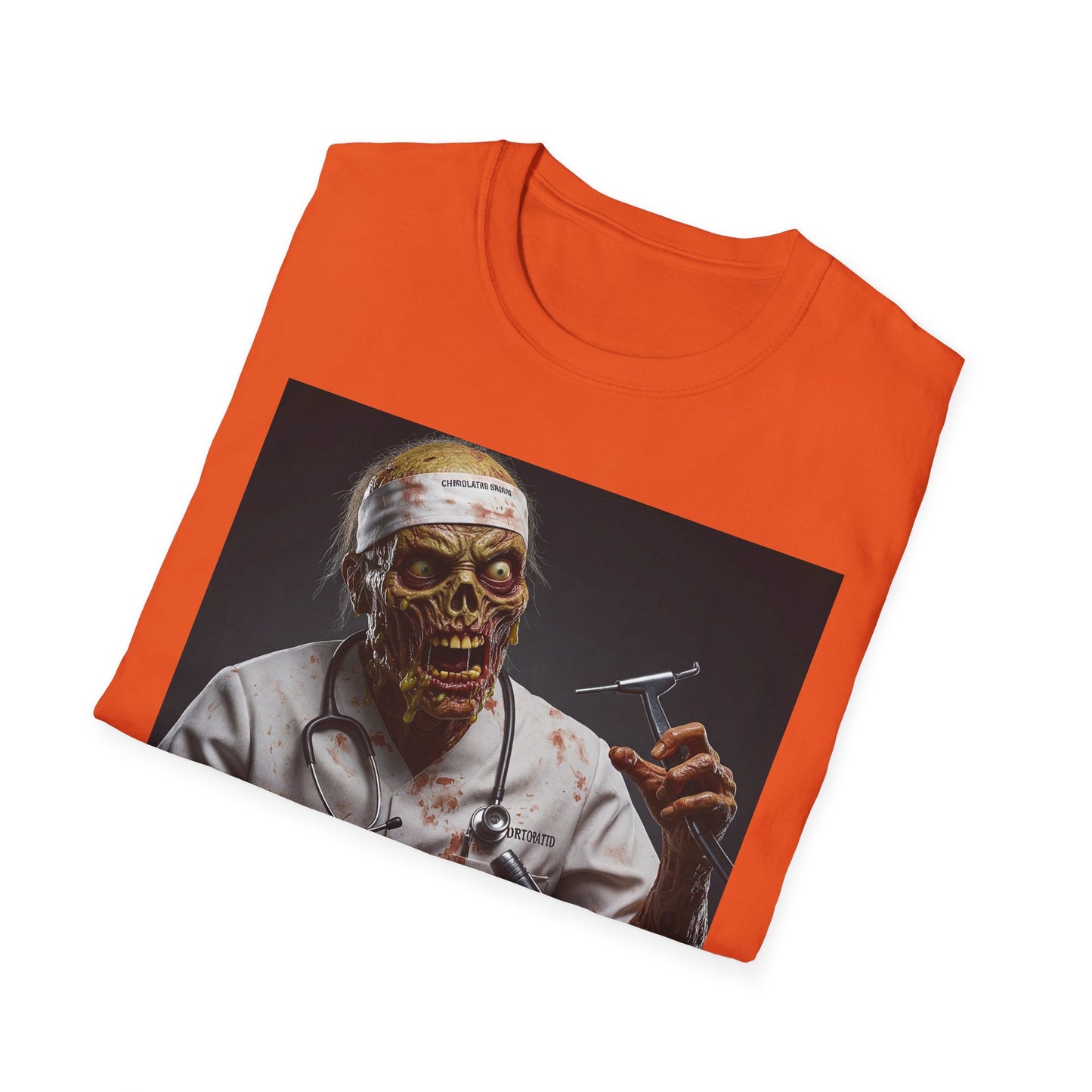 Zombie Doctor Unisex Softstyle T-Shirt - Perfect for Halloween & Horror Fans