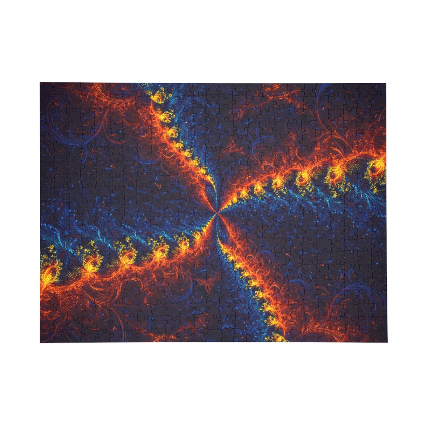 Vibrant Fractal Puzzle - 96, 252, 500, 1000-Piece Options - Perfect for Family Game Night and Gift Giving