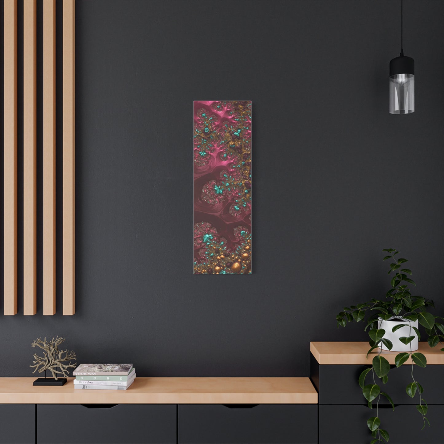 Abstract Art Canvas Print - Vibrant Fractal Design for Home Decor