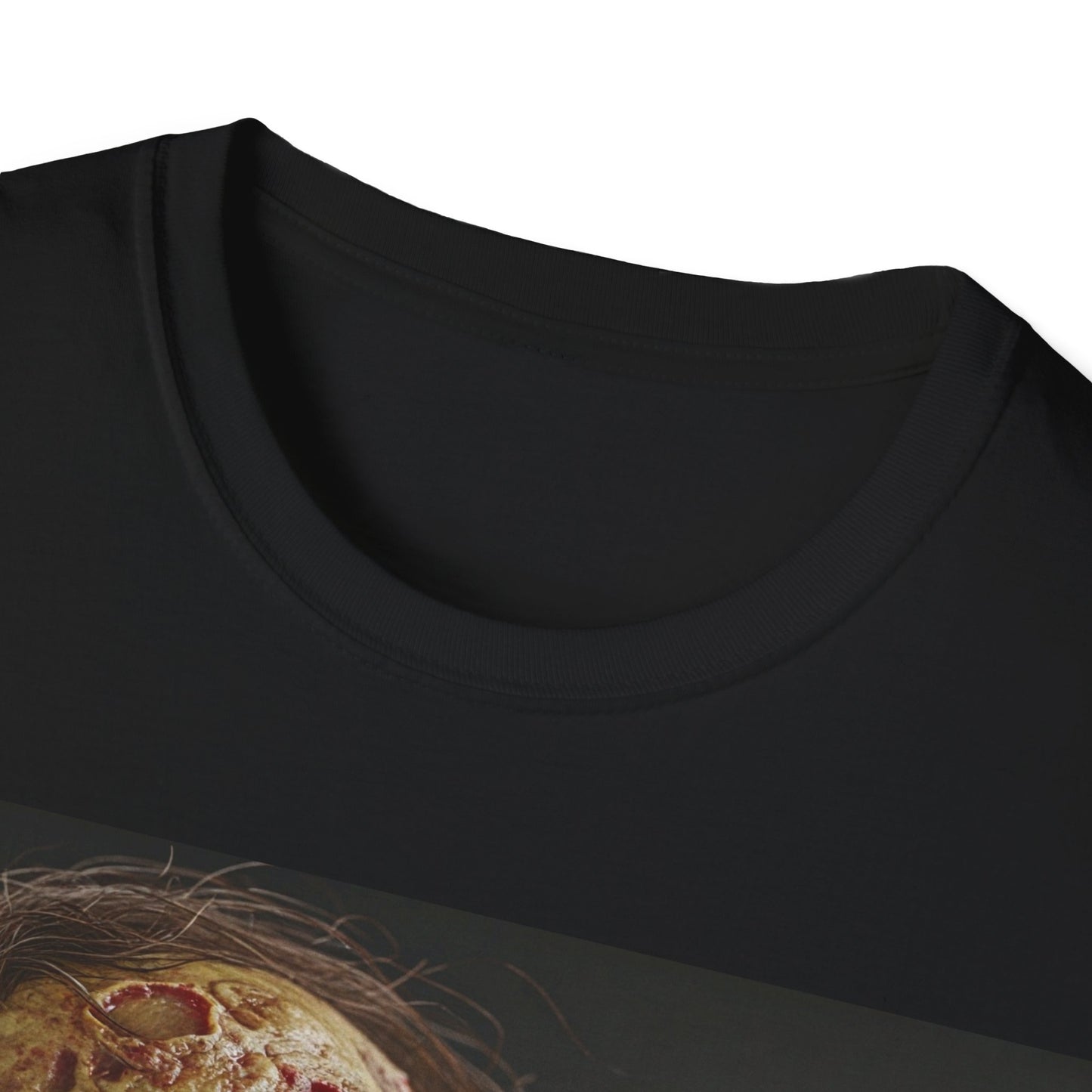 UK - Eerie Easter Skull Apocalyptic Portrait Tee, bold, decaying zombie graphic